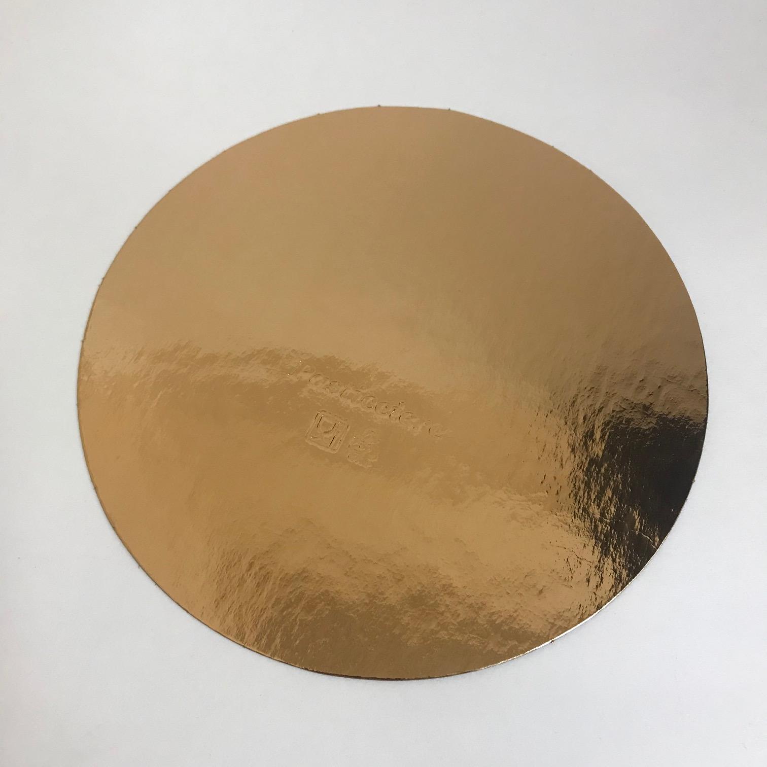 Подложка для торта золотая, 180мм 1,5, фольгированная, 1 штука