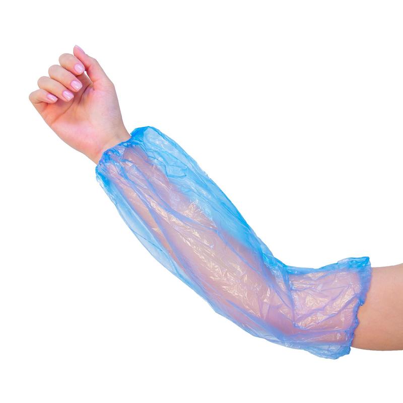 Нарукавник ПНД 8мкм, голубой, 100 шт/упак.