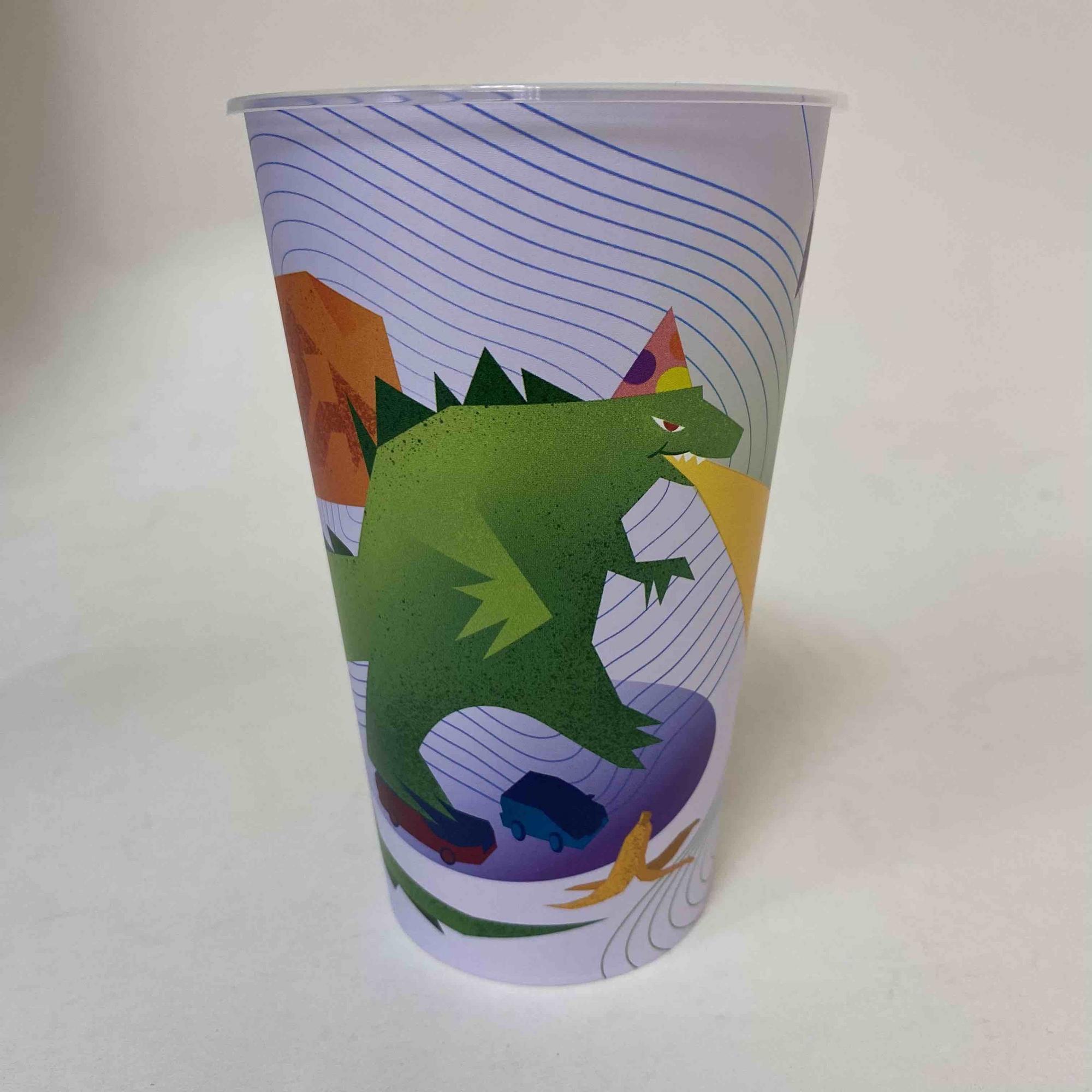 Стакан коктейльный  400/500 мл Дракон (горловина 90 мм) , ПП,  32 штук/упак.