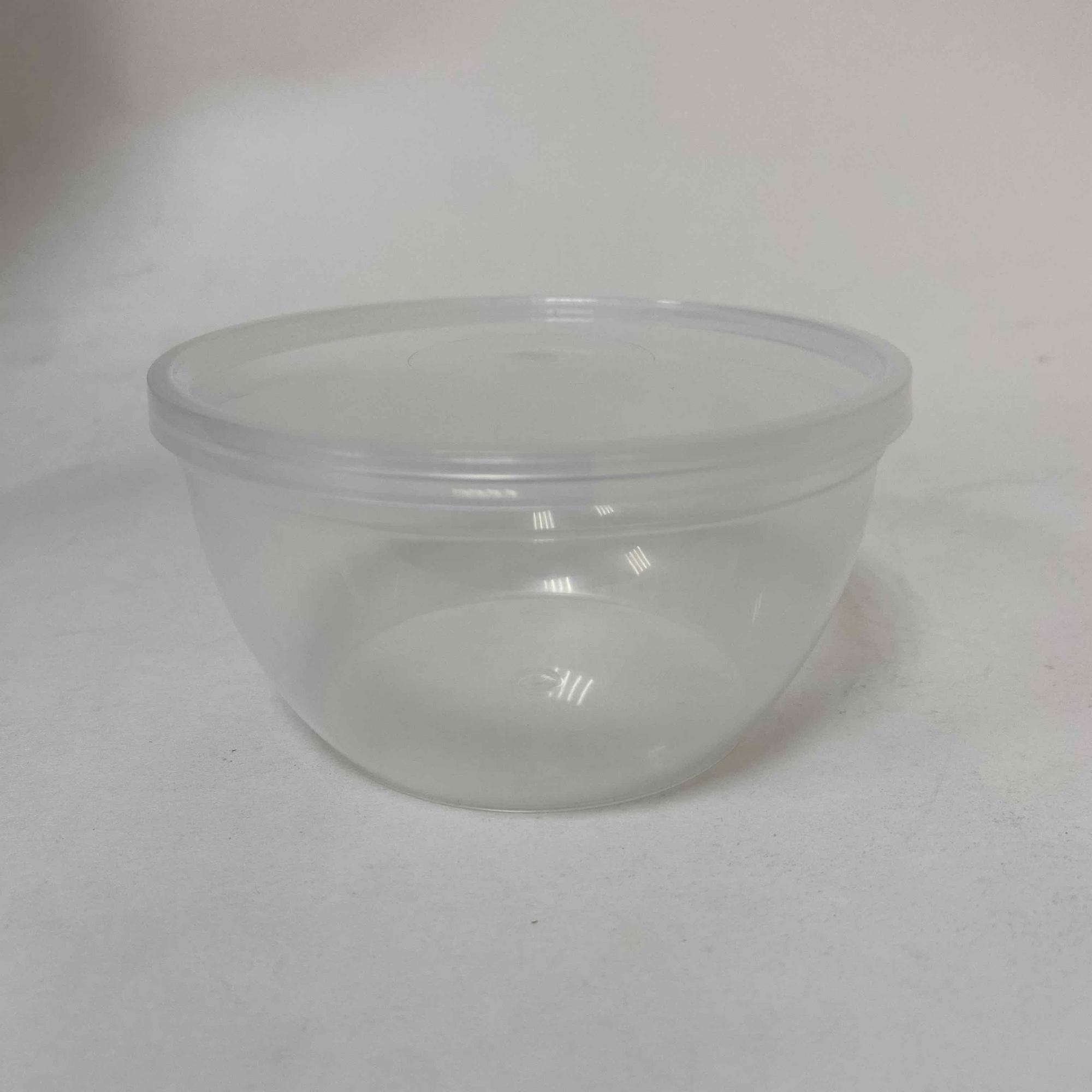 Банка (контейнер) ПП 360 мл мл с крышкой d112, прозрачный, 40штук/упак.