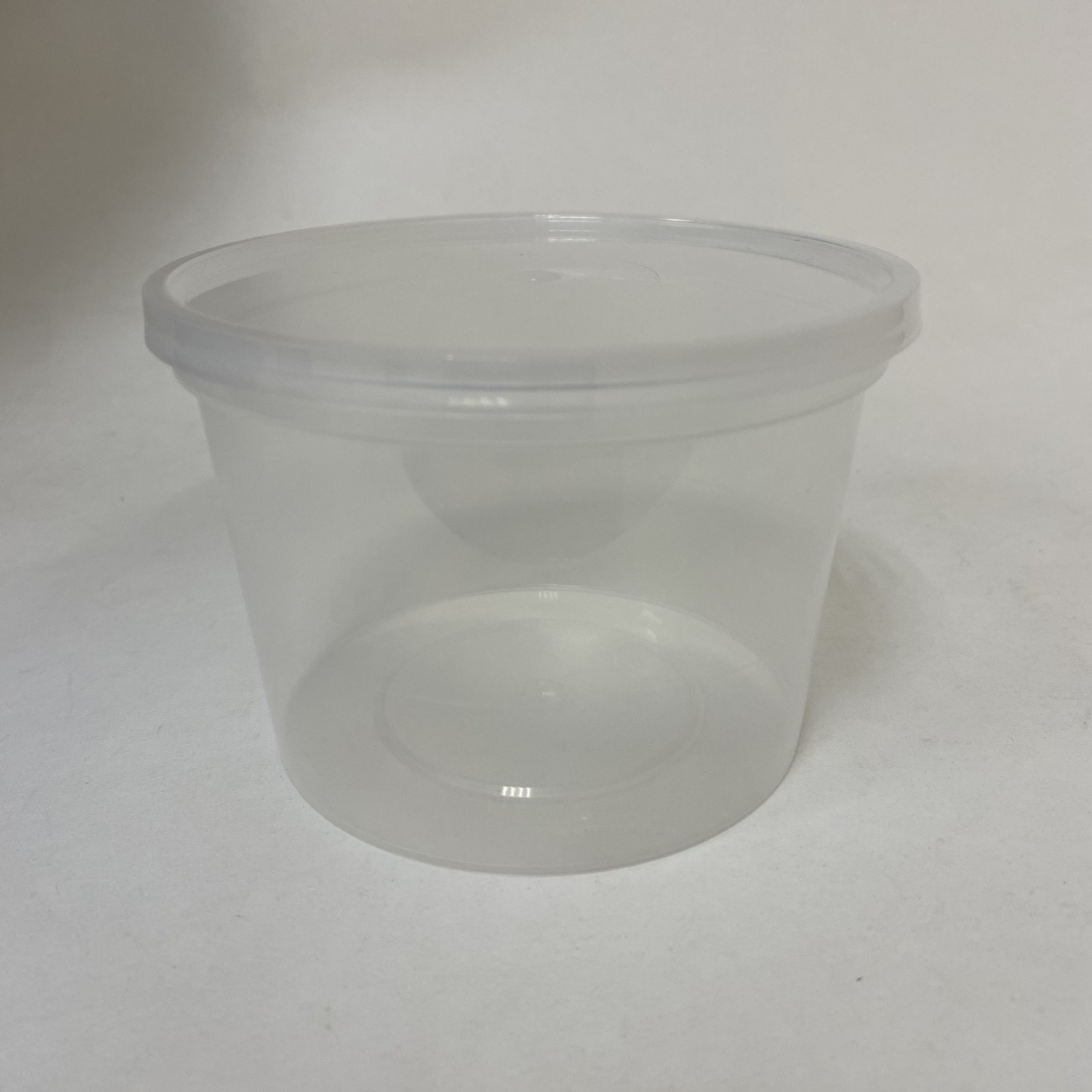 Банка (контейнер) ПП 500 мл мл с крышкой d112, прозрачный, 198 штук/упак.