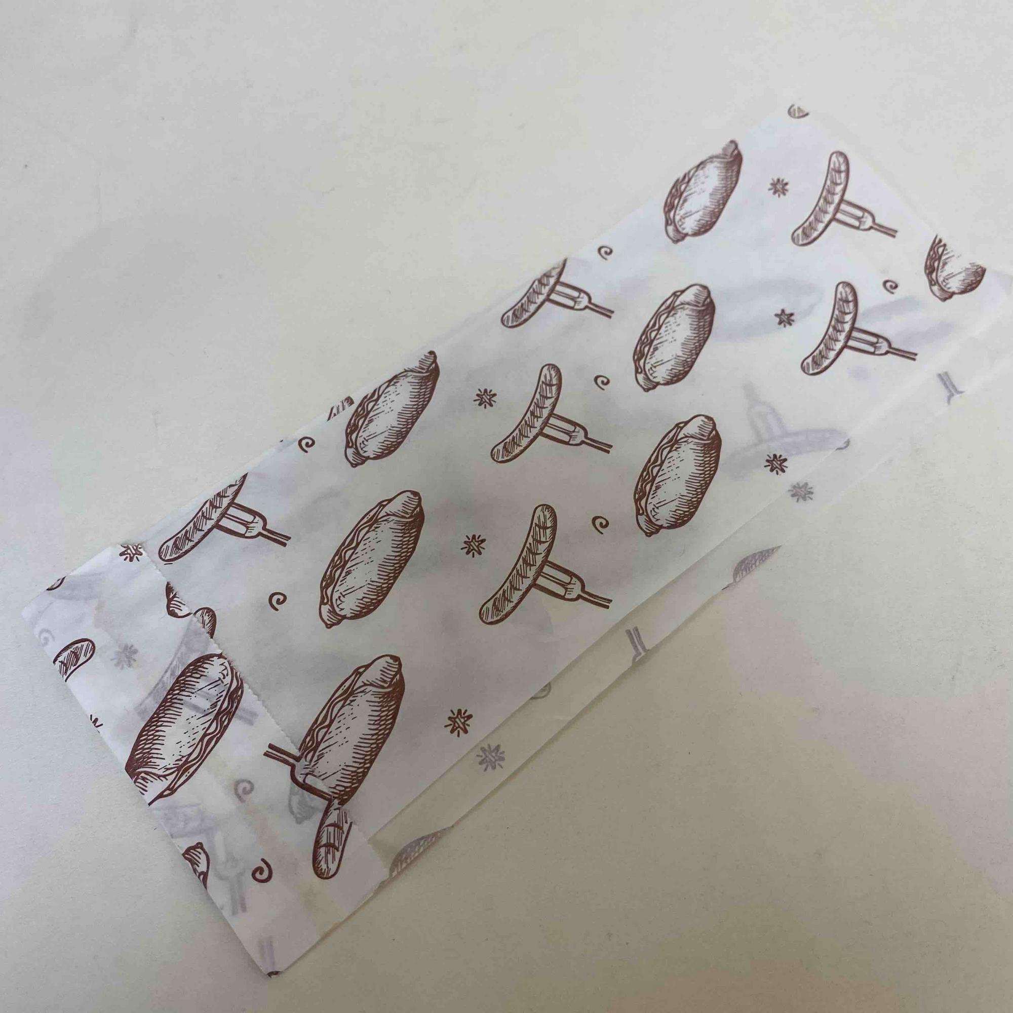 Уголок бумажный с рисунком ХОТ-ДОГ 80*40*225мм, влагопрочный, 100шт/упак.