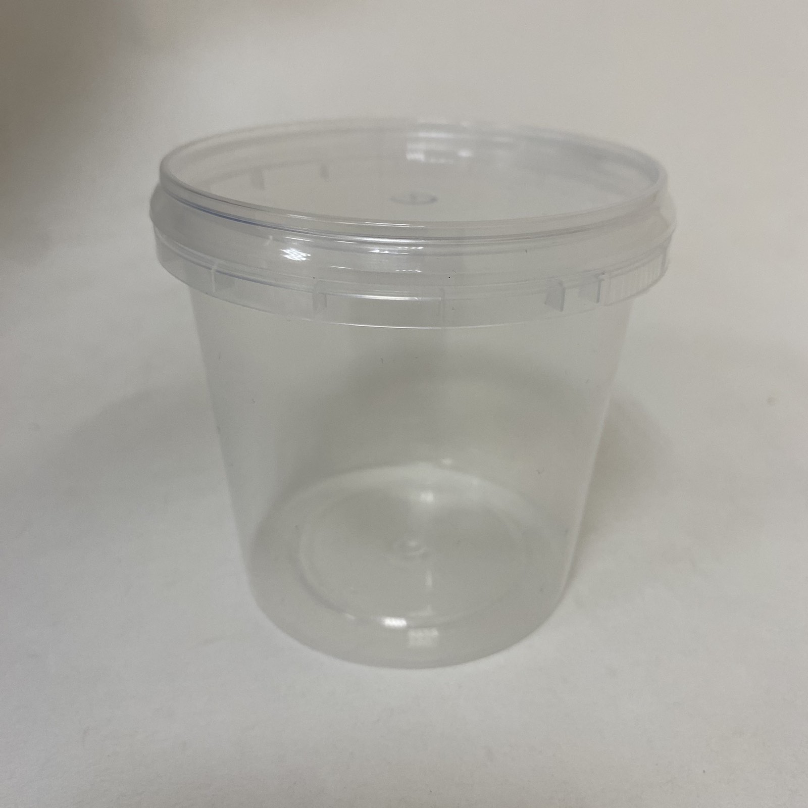 Банка (контейнер) ПП 360 мл  с крышкой d 93, прозрачный, 80штук/упак.