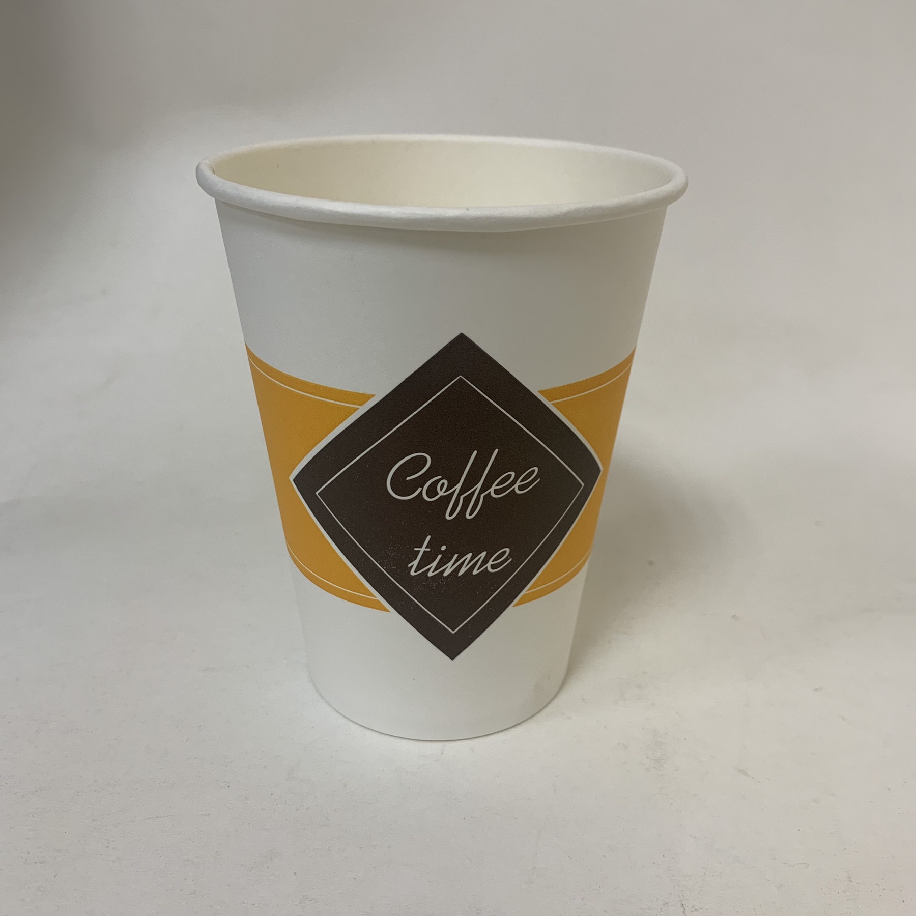 Стакан бумажный "Coffee time" 350/430 мл, 50 штук/упак