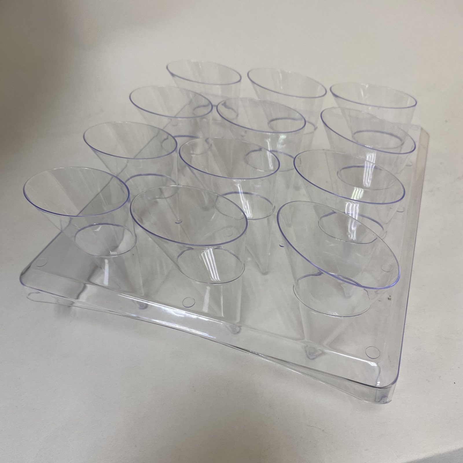 Набор Complement  из 12 форм на подставке 240х58х200мм прозрачный, 2 набора/упак.