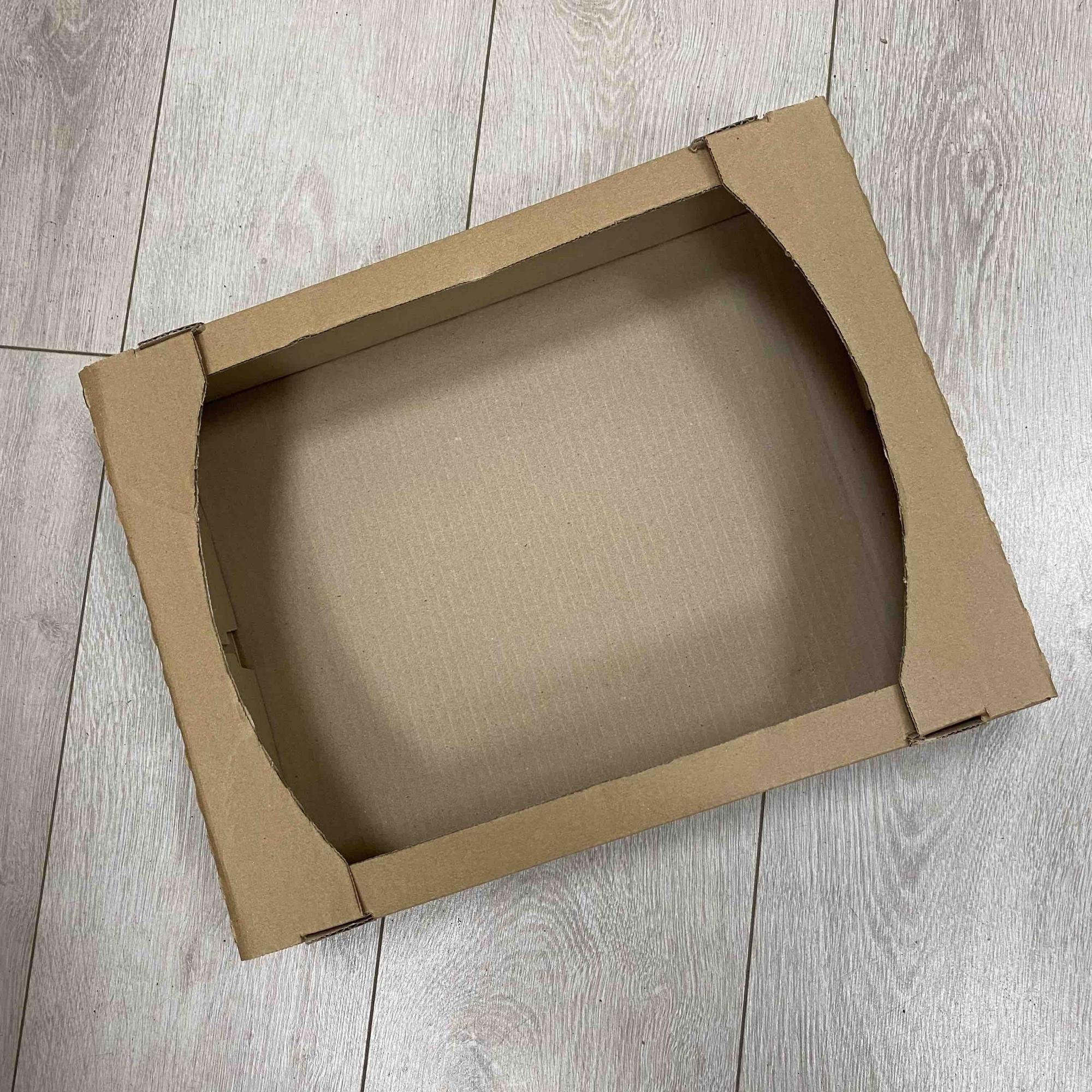 Коробка для печенья 3 кг 380x280x125 мм, бурая, 50 штук/упак.