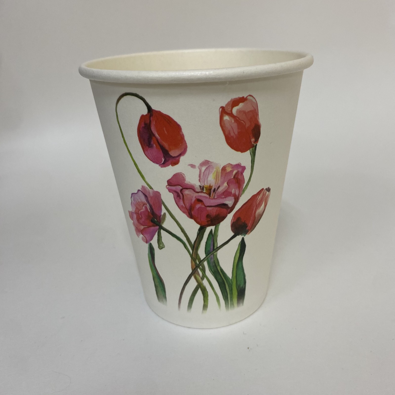 Стакан бумажный 350/430 мл «Hello spring», 40 штук/упак (ГеккоКапс)