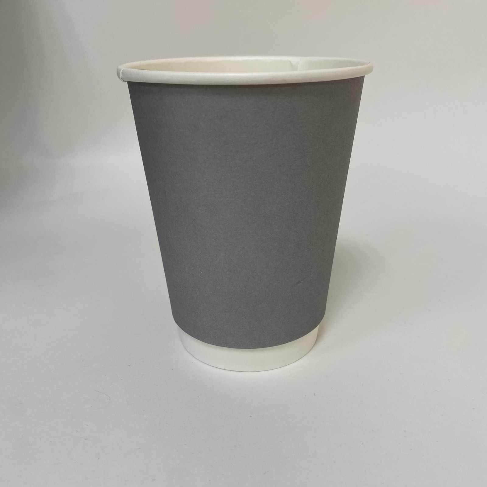 Стакан бумажный 350/400 мл «Серый», двухслойный, 15 штук/упак.
