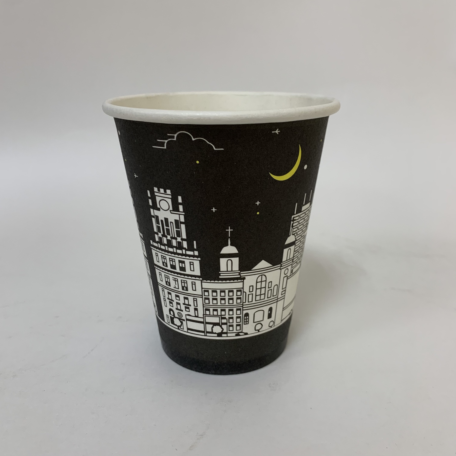 Стакан бумажный 250/270 мл «Ночной Минск», 40 штук/упак (ГеккоКапс)