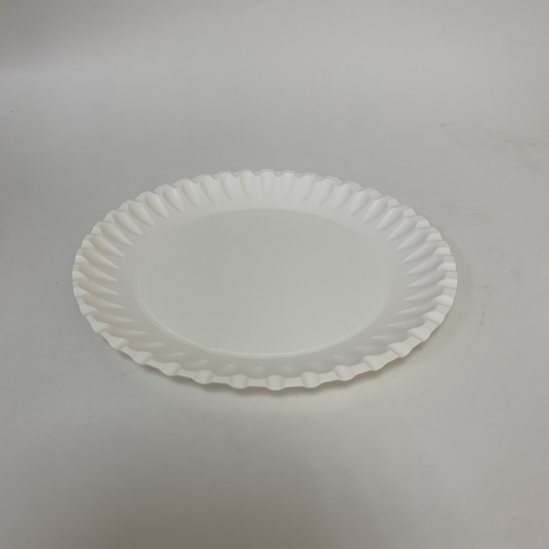 Тарелка бумажная десертная 145 мм, белая, 100 штук/упак.