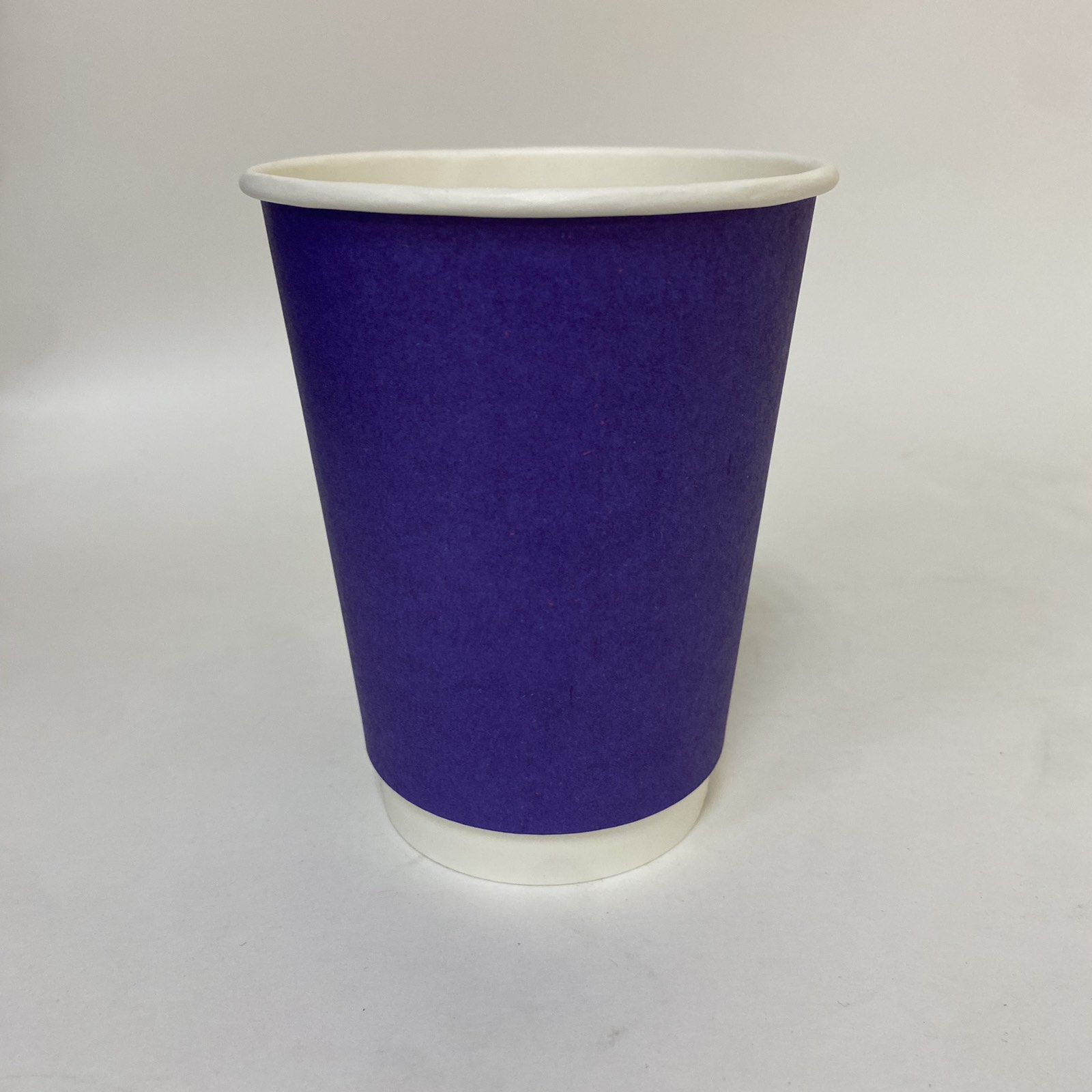 Стакан бумажный 350/400 мл «Фиолетовый», двухслойный, 15 штук/упак.