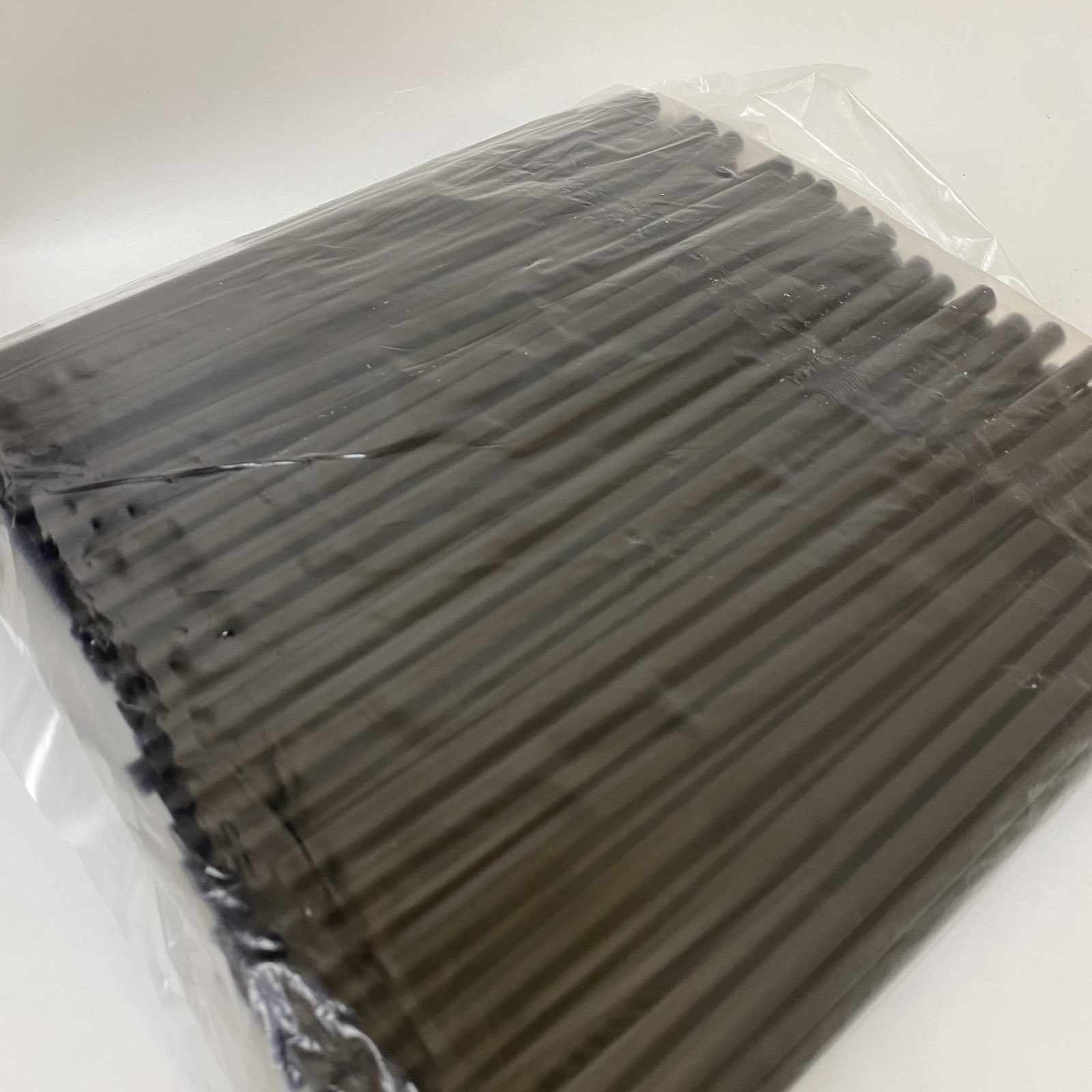 Трубочки для коктейля гофрир. d=8мм l=240мм черная 250шт/упак