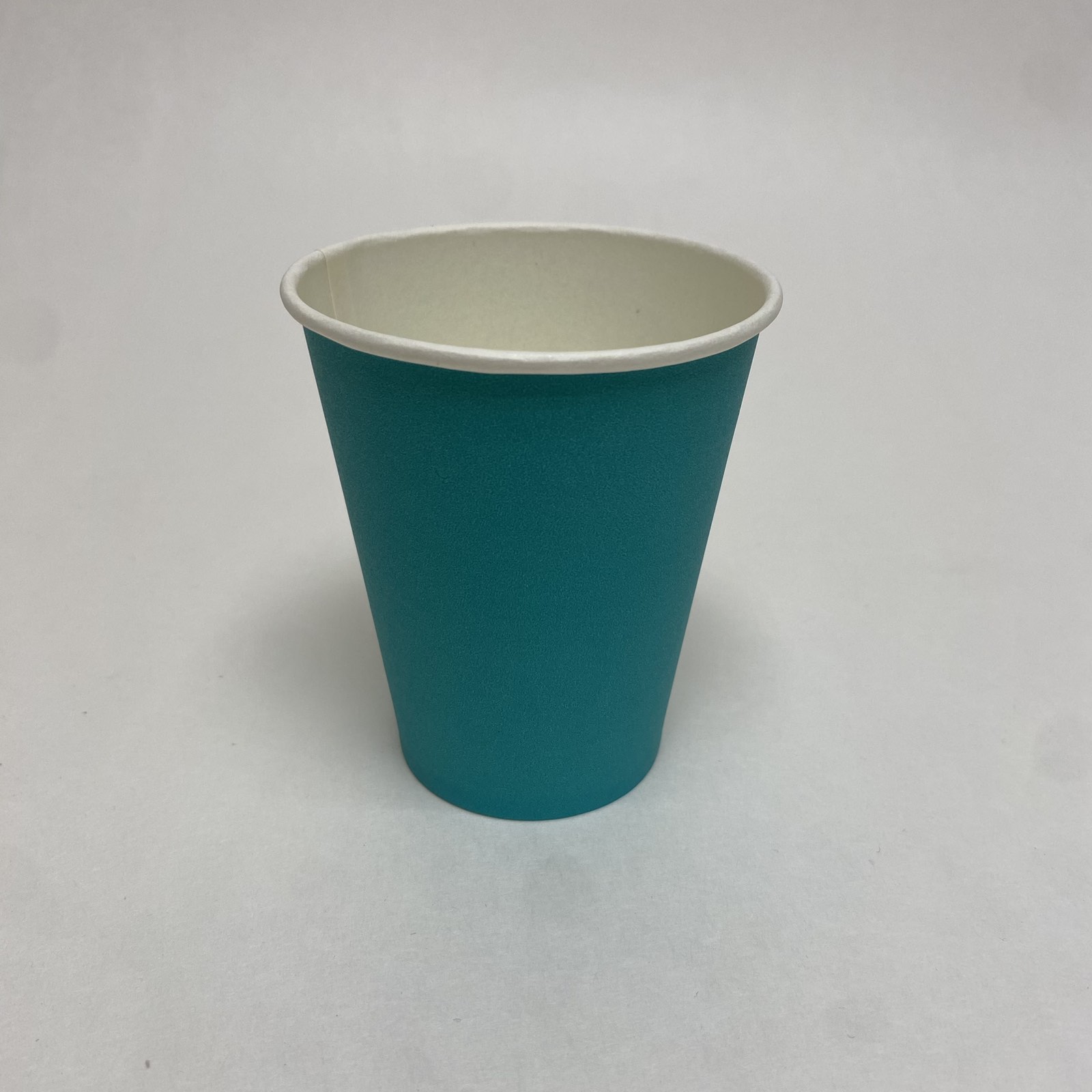 Стакан бумажный 165 мл бирюзовый, 50 штук/упак.