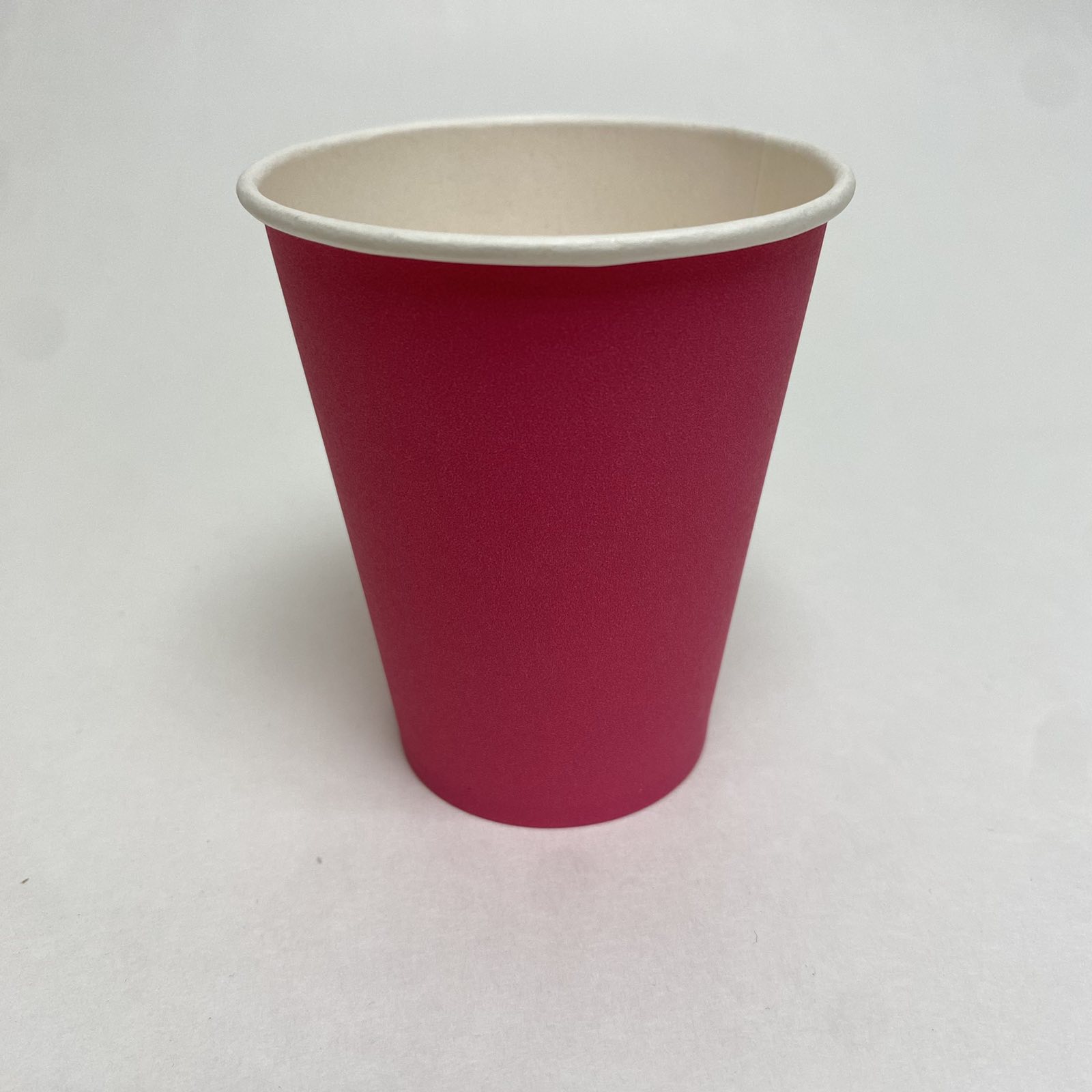 Стакан бумажный 165 мл ярко-розовый, 50 штук/упак.