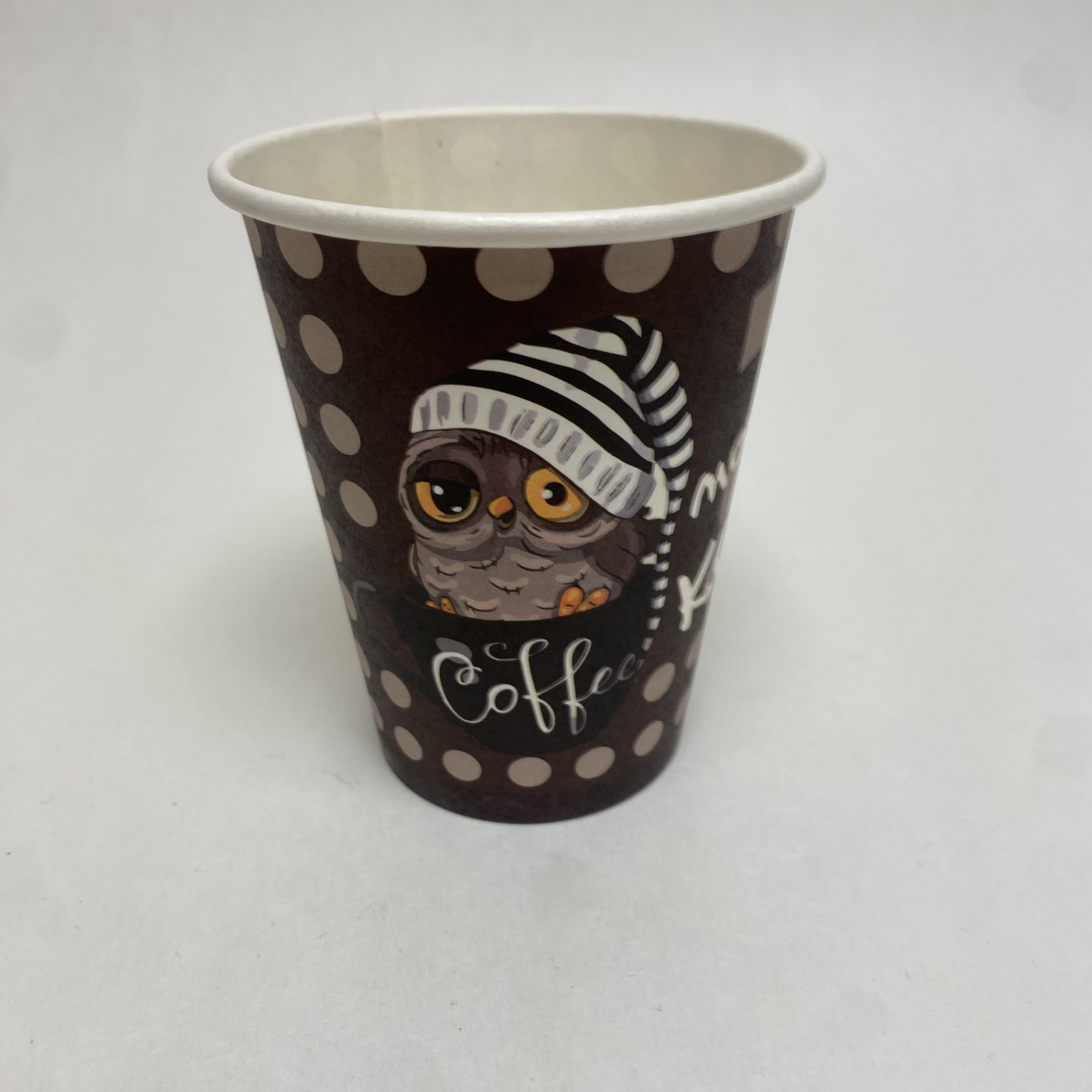 Стакан бумажный 250/270 мл «Может кофе», 40 штук/упак (ГеккоКапс)