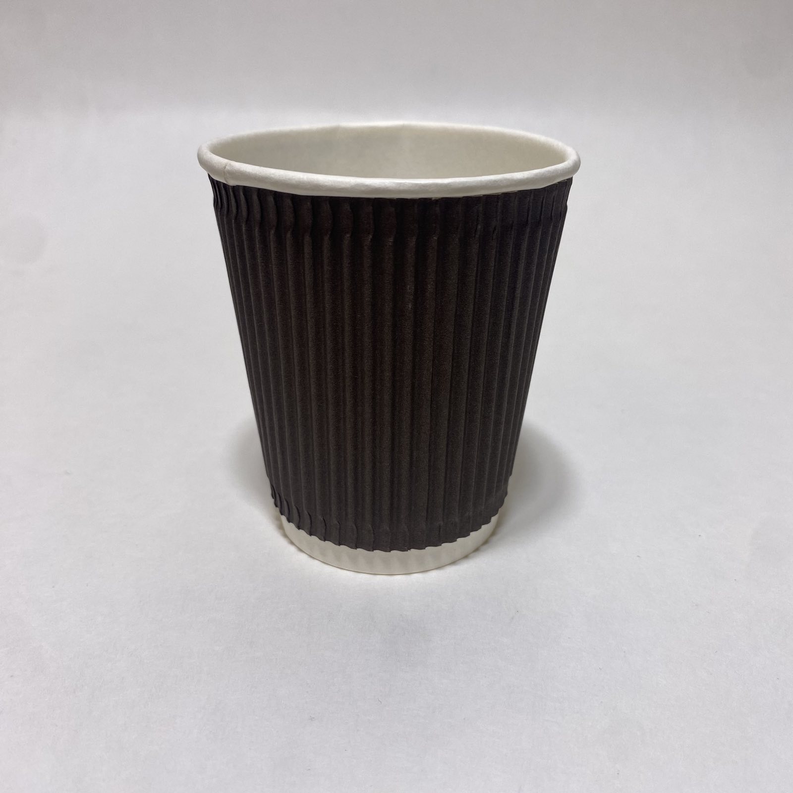 Стакан бумажный гофрированный 175 мл коричневый, 30 штук/упак.