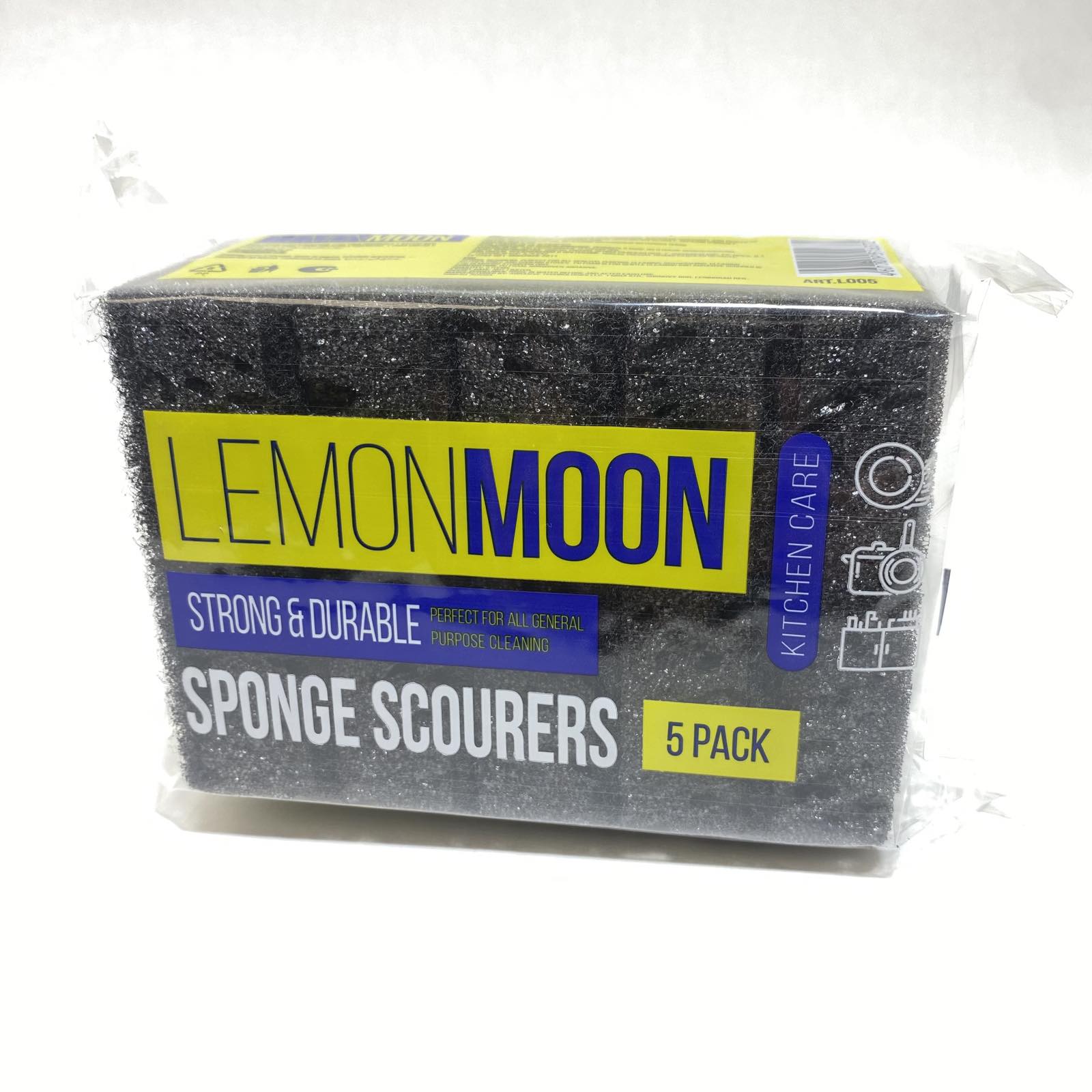 Губки для посуды Lemon Moon, 96*64*27 мм, 5шт./упаковка