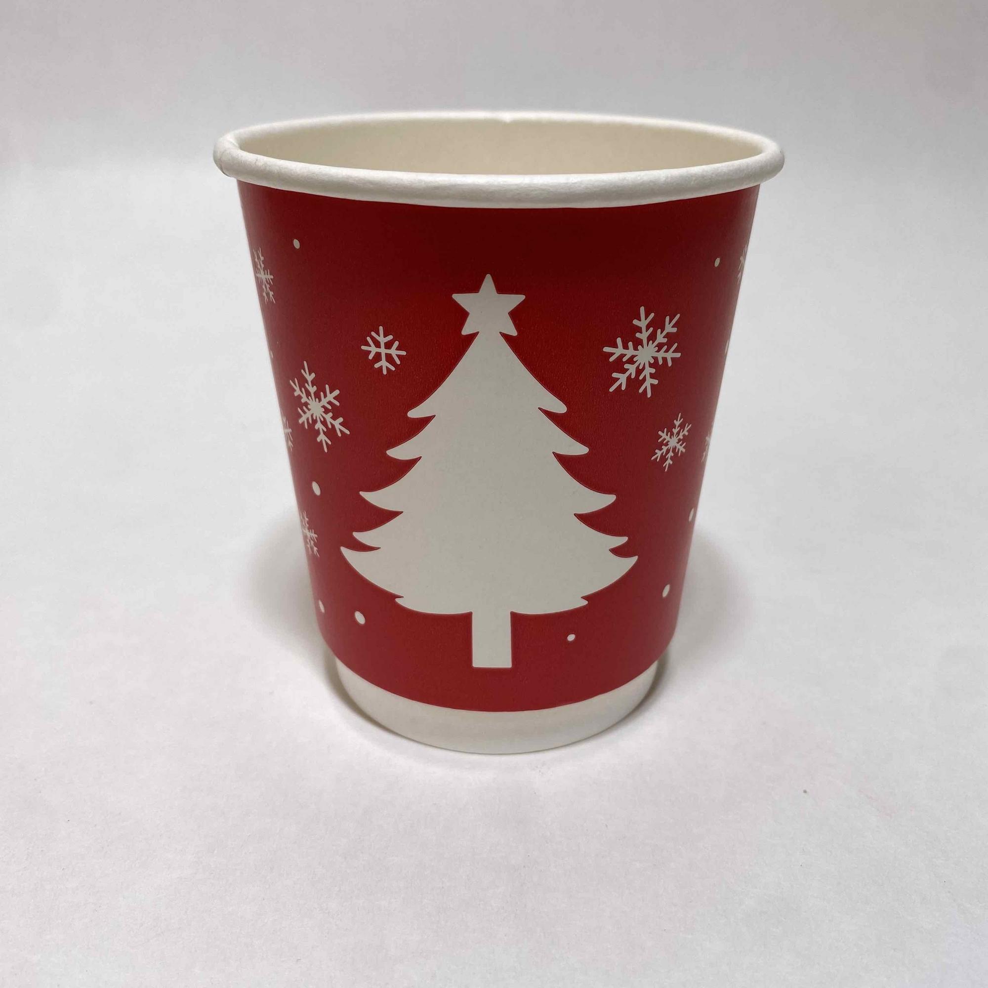 Стакан бумажный 250/270 мл «Зимние радости», двухслойный, 24 штук/упак.