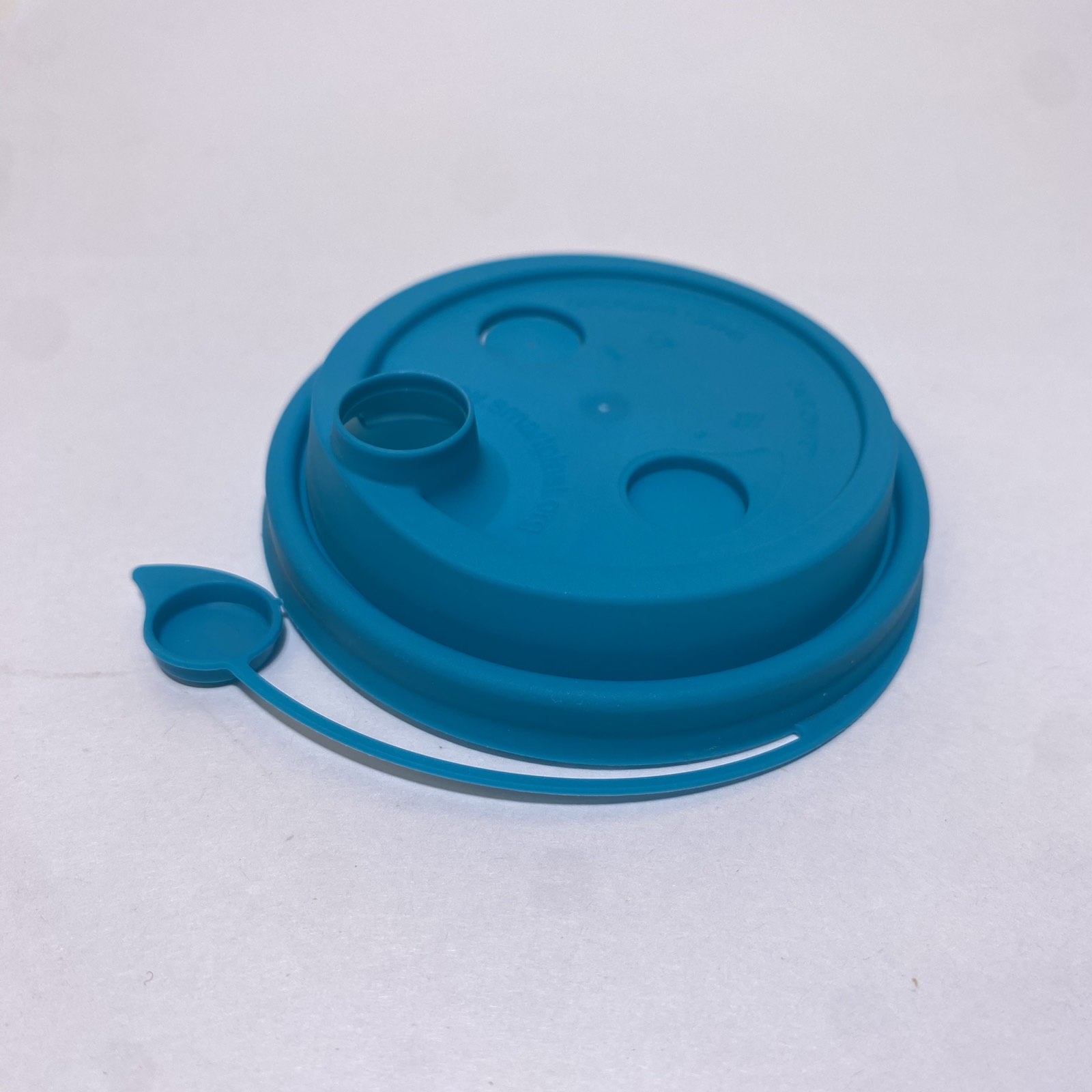 Крышка  ФЛИП ТОП 80 мм, СМАРТПЛАСТ бирюзовая, 50 штук/упак.