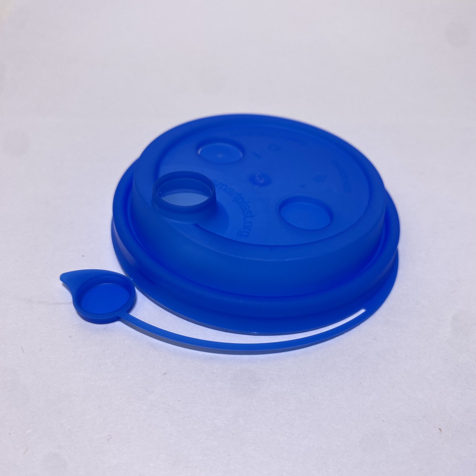 Крышка  ФЛИП ТОП 80 мм, СМАРТПЛАСТ синяя, 50 штук/упак.