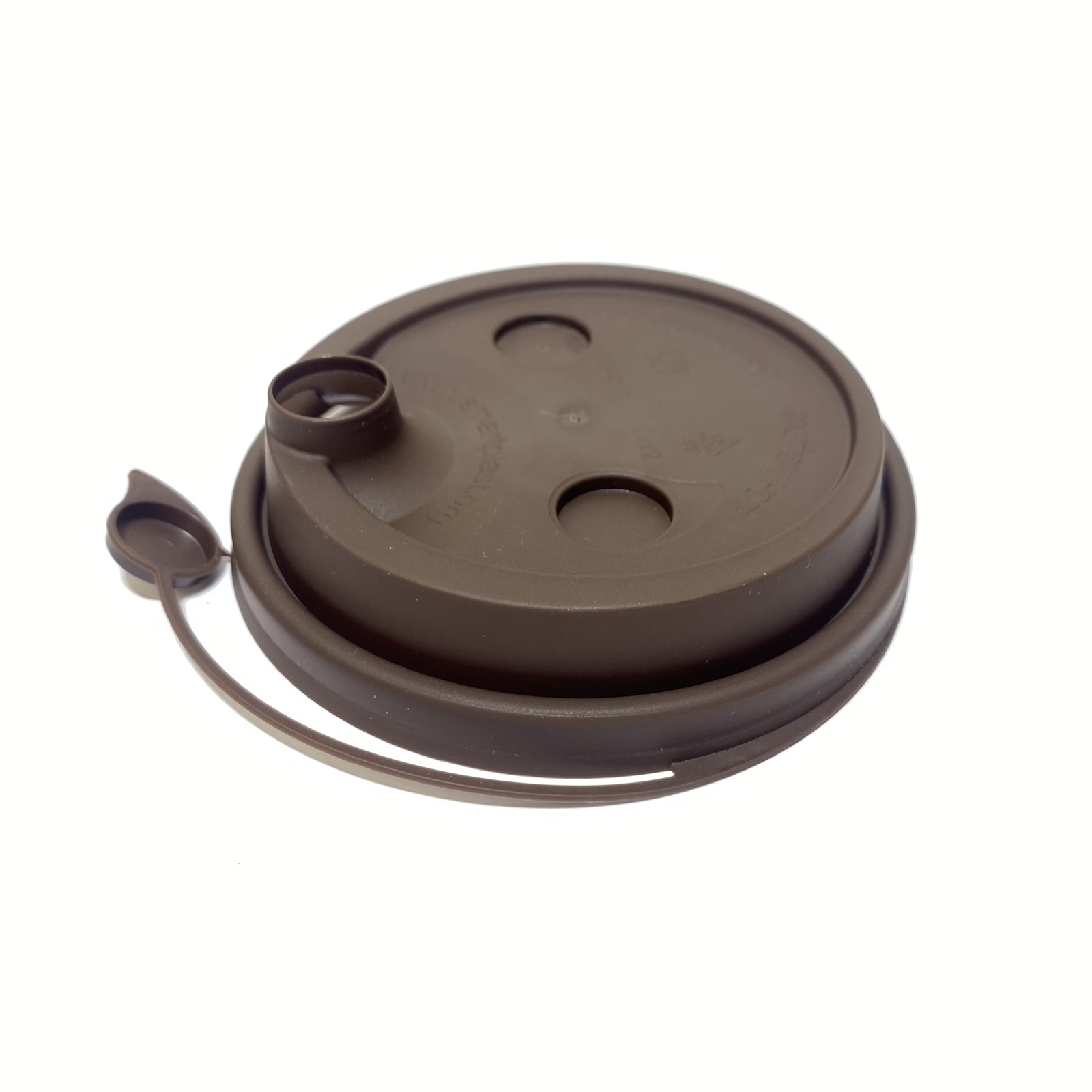 Крышка  ФЛИП ТОП 90 мм, СМАРТПЛАСТ Коричневая, 50 штук/упак.