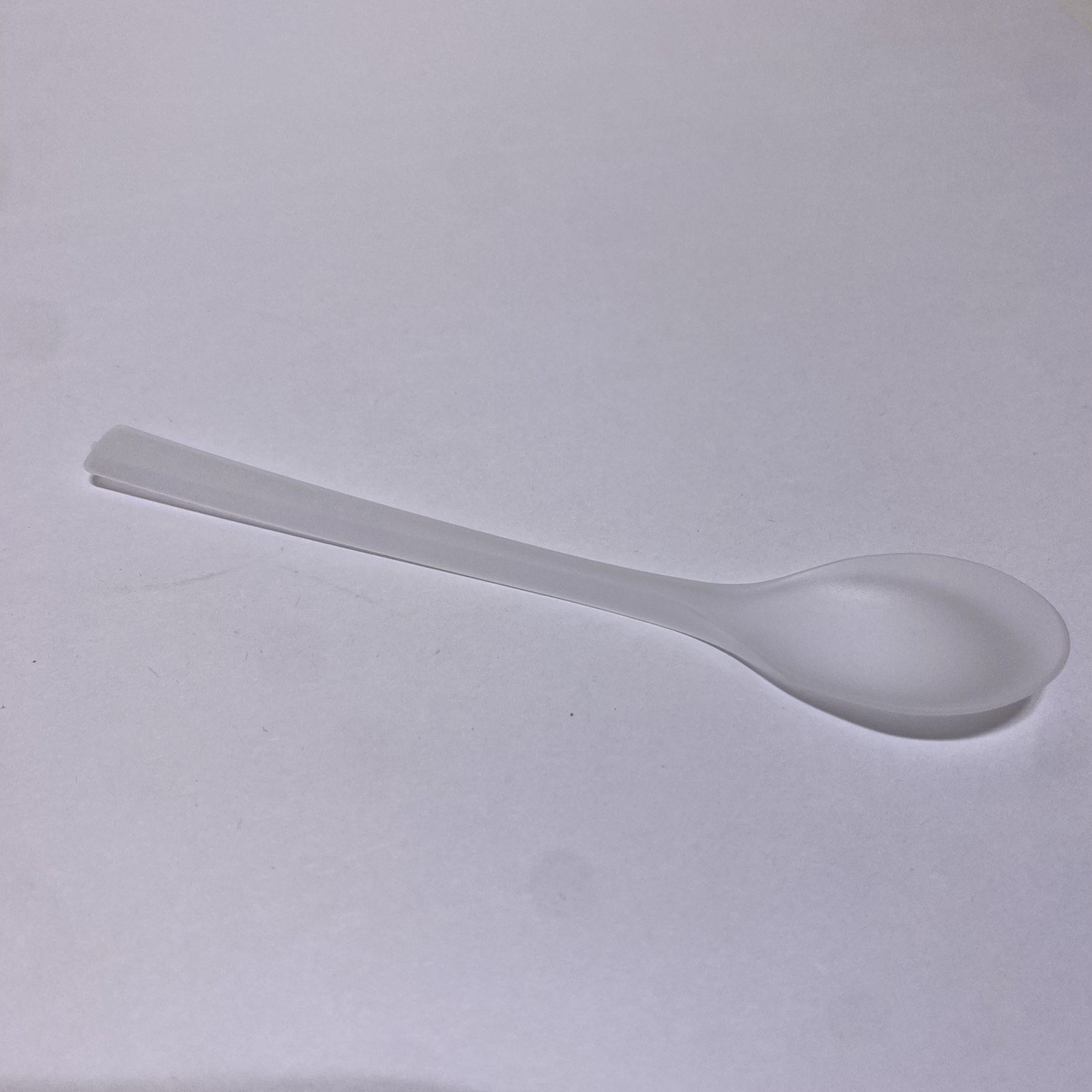 Ложка чайная ПП 125 мм, матовая прозрачная, 100 штук/упак.