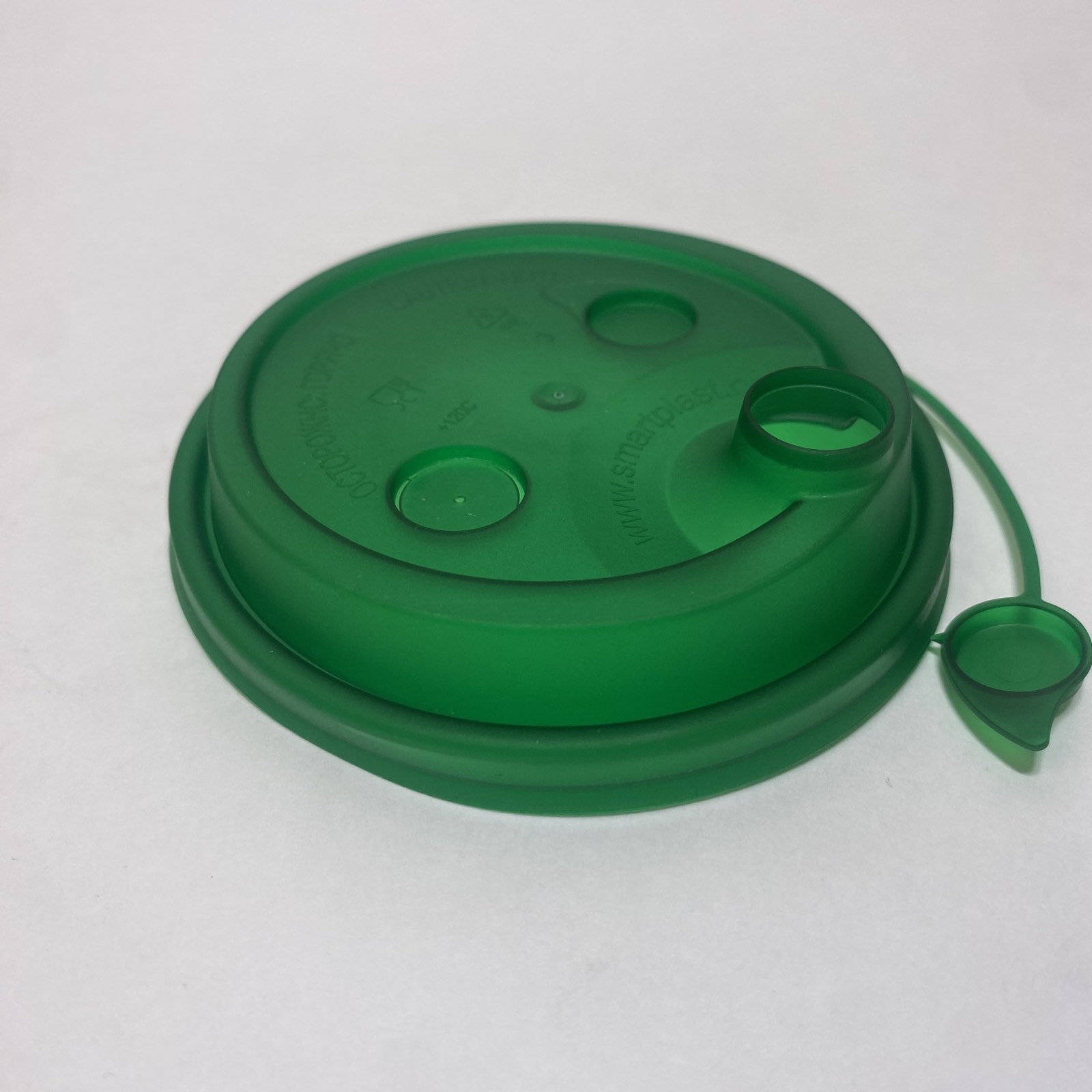 Крышка  ФЛИП ТОП 90 мм, СМАРТПЛАСТ Зеленая, 50 штук/упак.