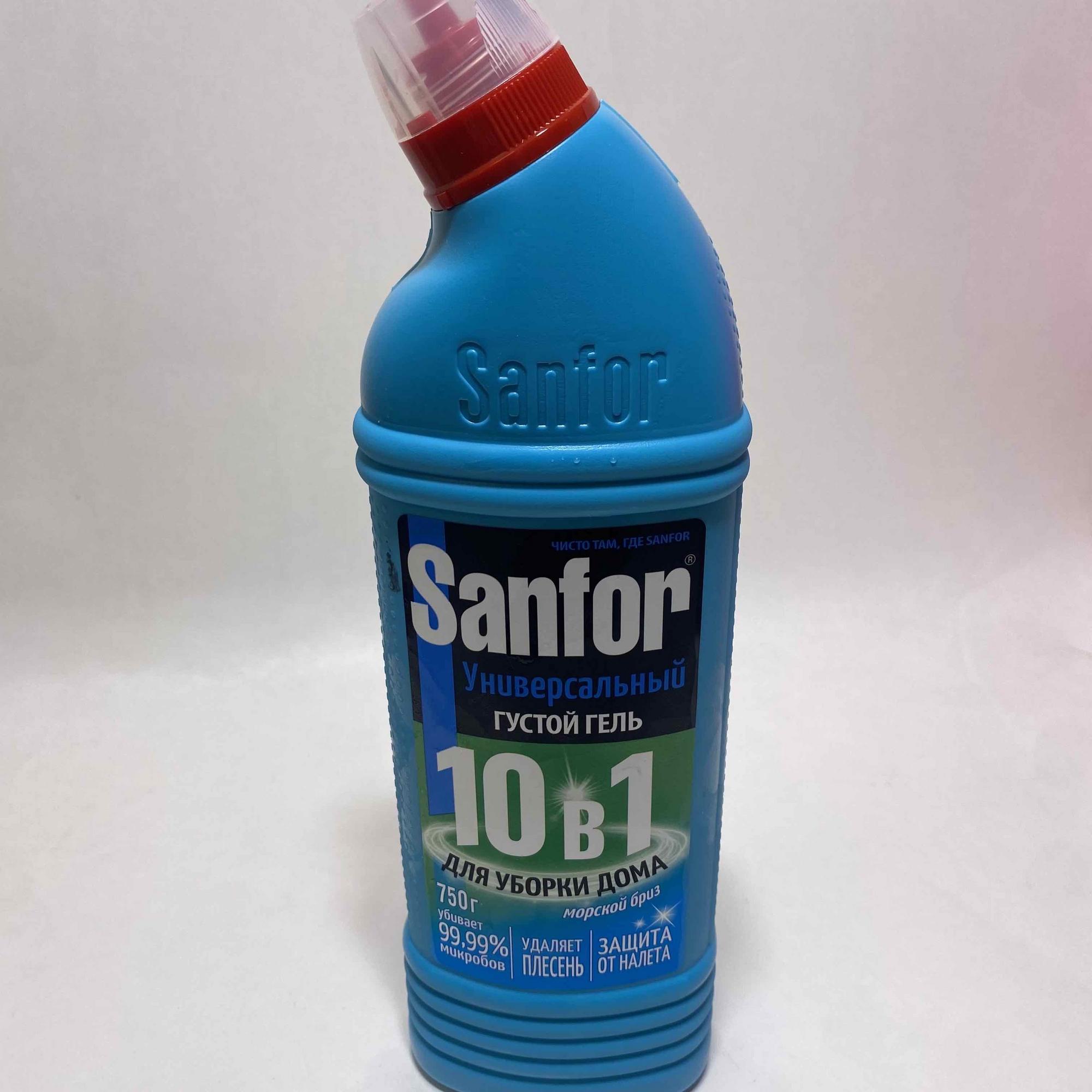 Средство Sanfor универсал Морской бриз для сантехники 750 г, 1 бут.