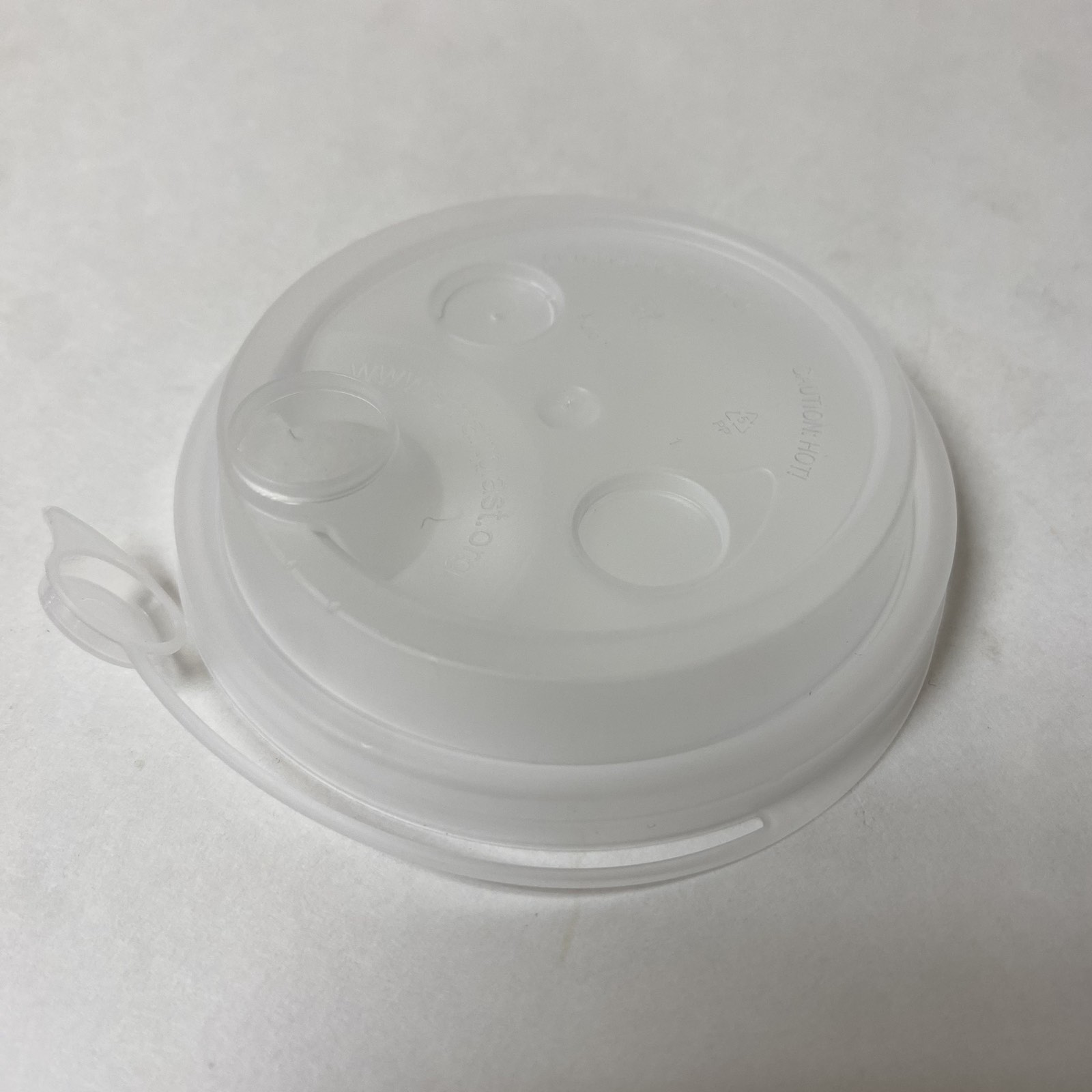 Крышка  ФЛИП ТОП 80 мм, СМАРТПЛАСТ прозрачная, 50 штук/упак.