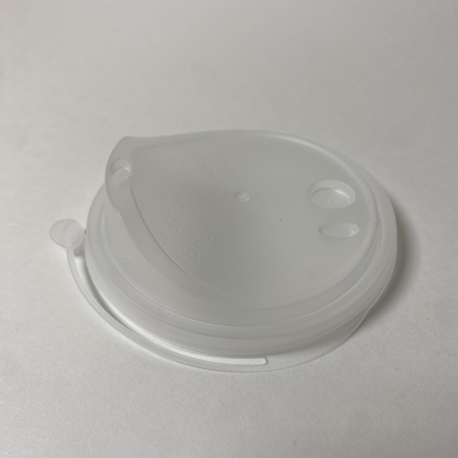 Крышка  ФЛИП ТОП 90 мм, СМАРТПЛАСТ Прозрачная "Для кофе", 50 штук/упак.