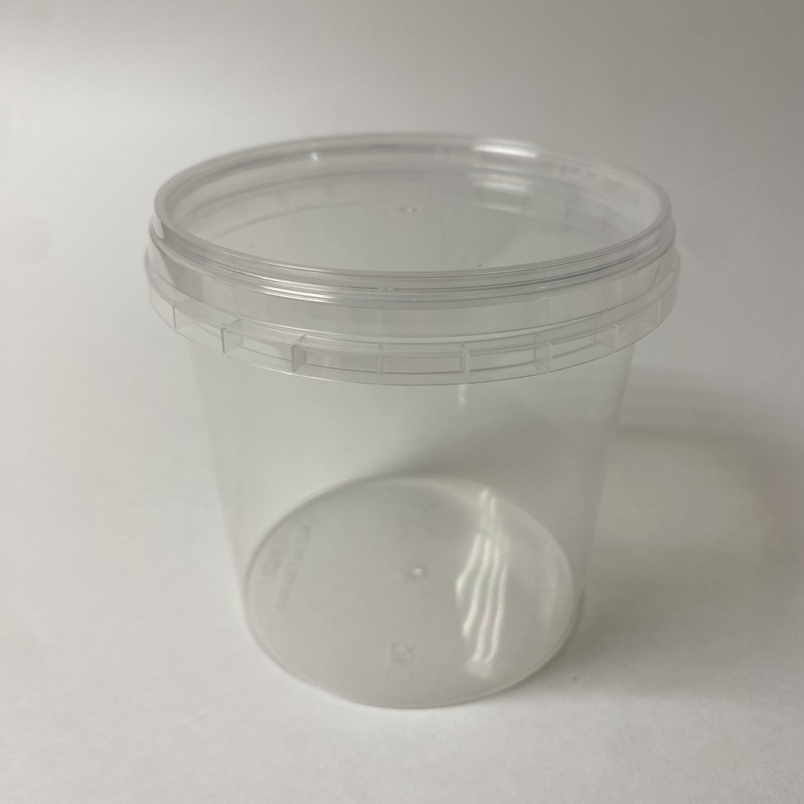 Банка (контейнер) ПП 400 мл  с крышкой d 95, прозрачный, 320 штук/упак.