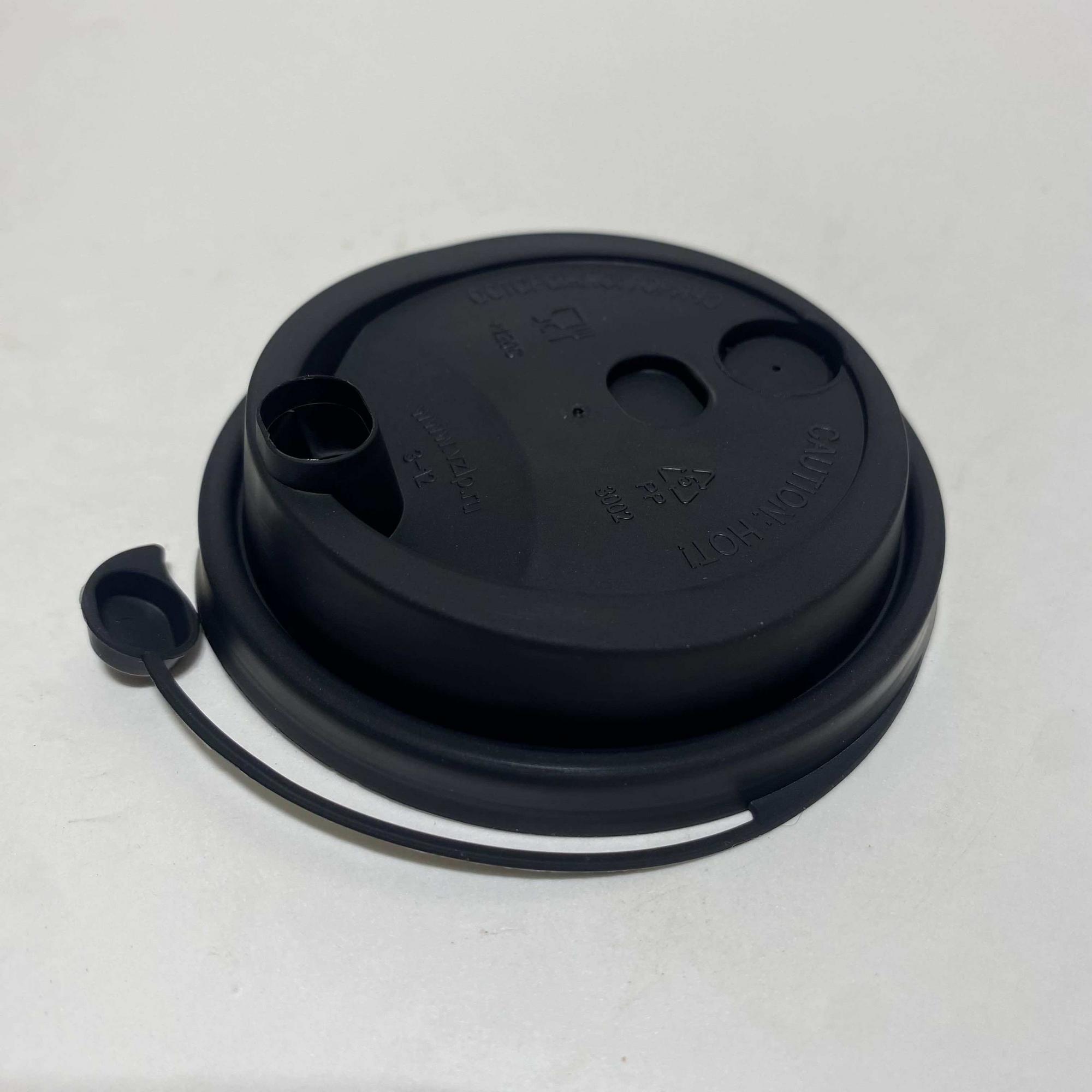 Крышка  ФЛИП ТОП 80 мм, Черная, ВЗЛП, 50 штук/упак.