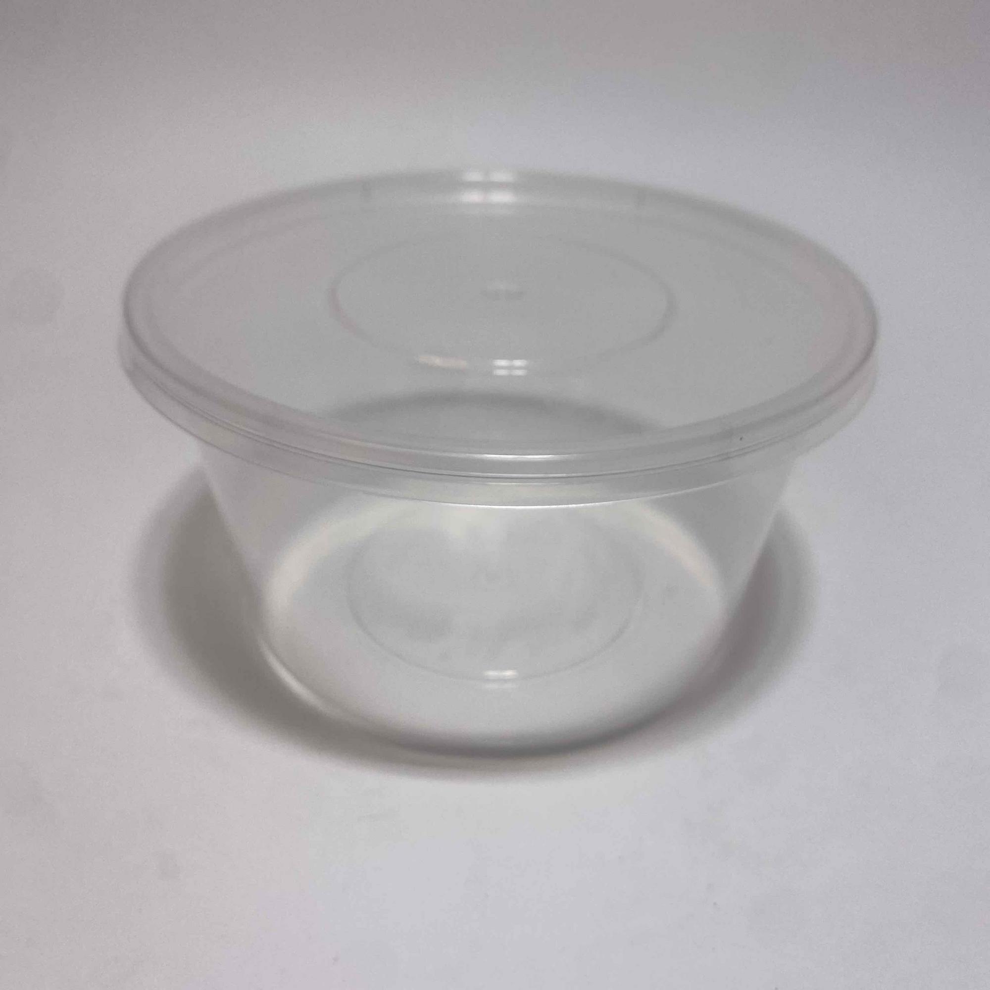 Банка (контейнер) ПП 500 мл  с крышкой , прозрачный, 40 штук/упак.