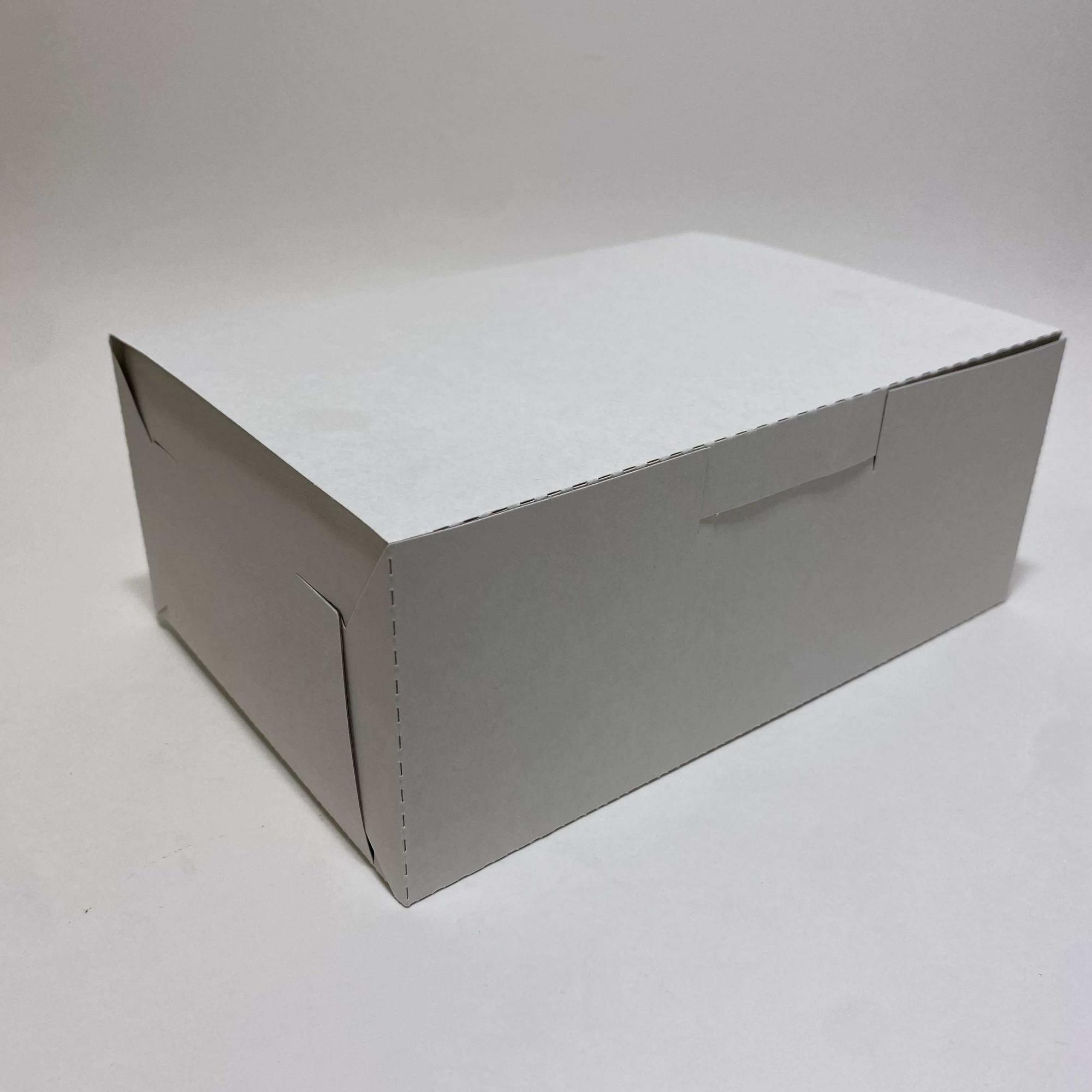 Упаковка для десертов 200х140х80мм, самосборная белая BOX 200-W, 200 штук/упак.