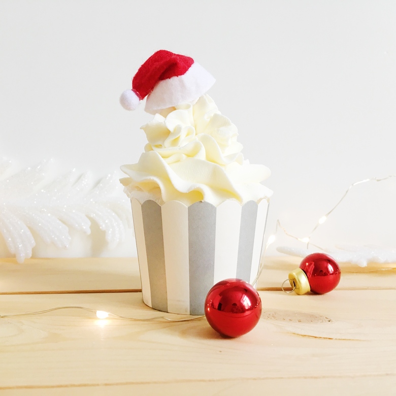 Набор капкейков "Happy Santa" (4 шт)