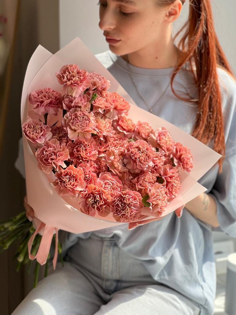 БУКЕТ ИЗ ДИАНТУСА (Коффейный)