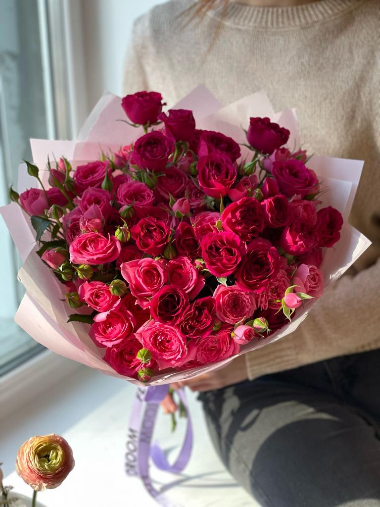 КУСТОВАЯ РОЗА (Малиновая)