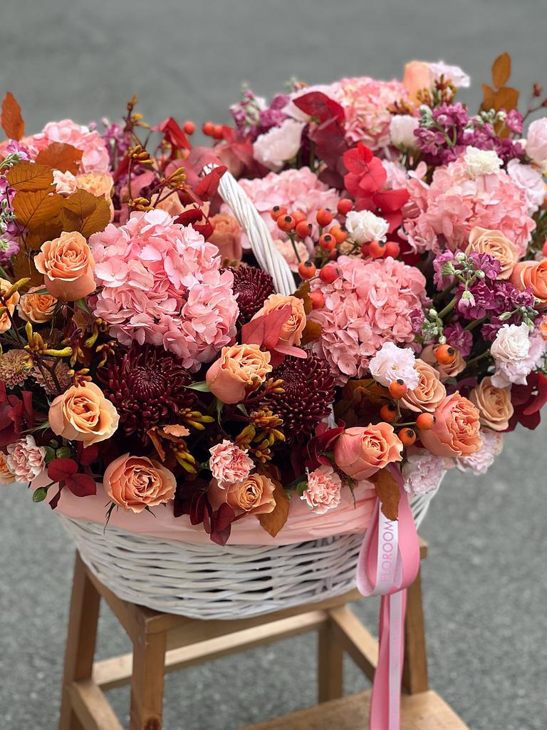 ОСЕННЯЯ КОМПОЗИЦИЯ В КОРЗИНЕ