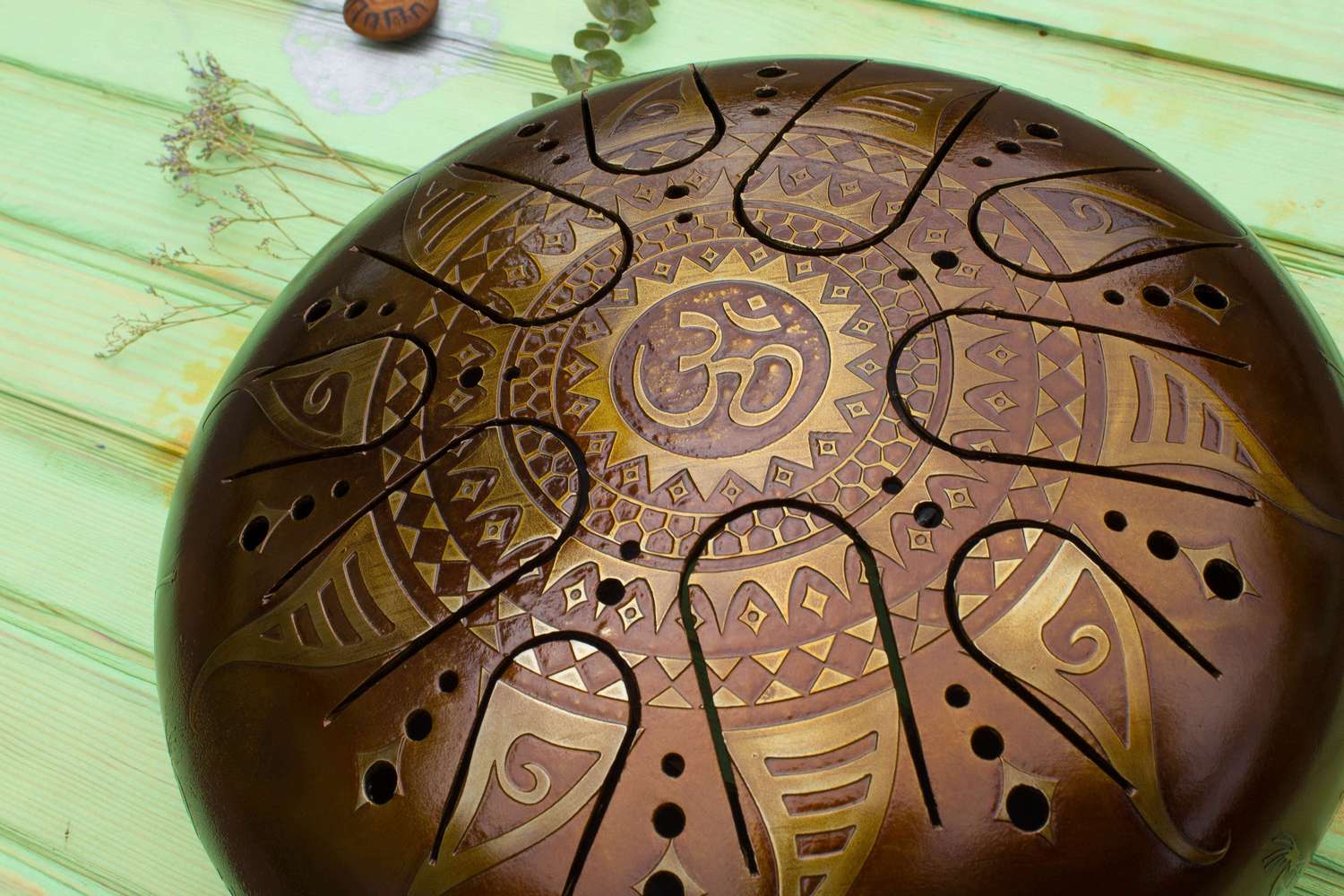 Om in the Sun tank drum (steel tongue drum) | KosmoSky