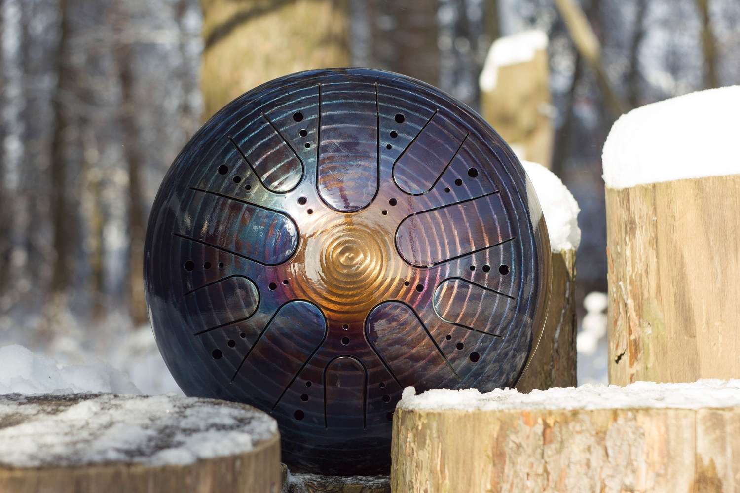 Tank drum without engraving (steel tongue drum) | KosmoSky