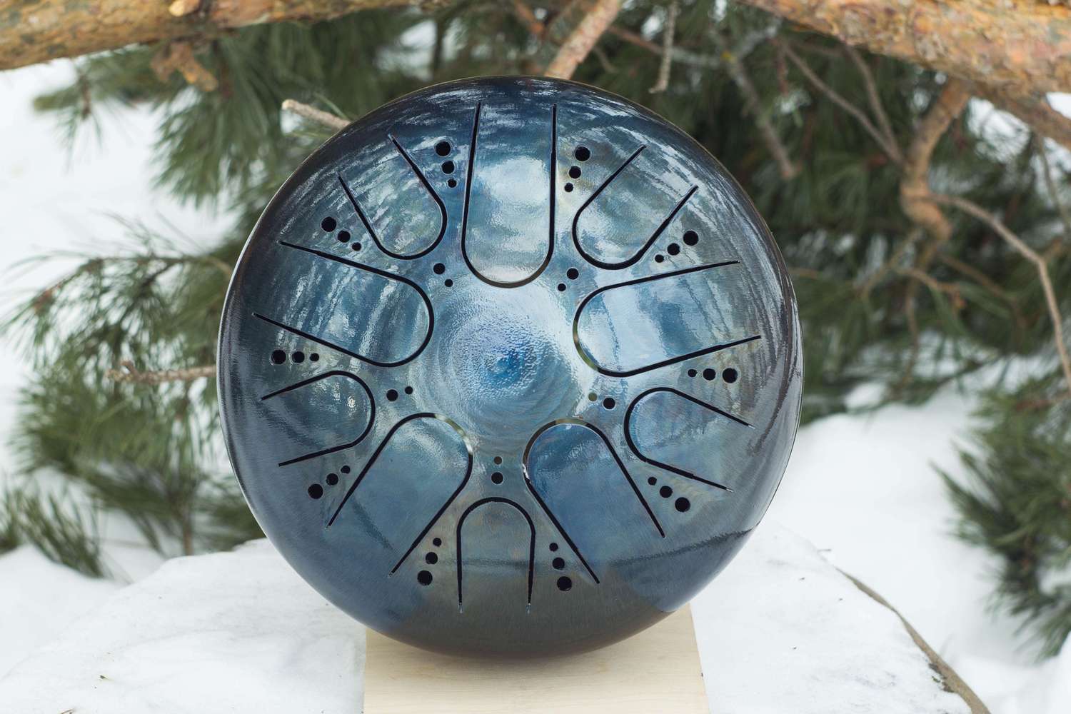 Tank drum without engraving (steel tongue drum) | KosmoSky