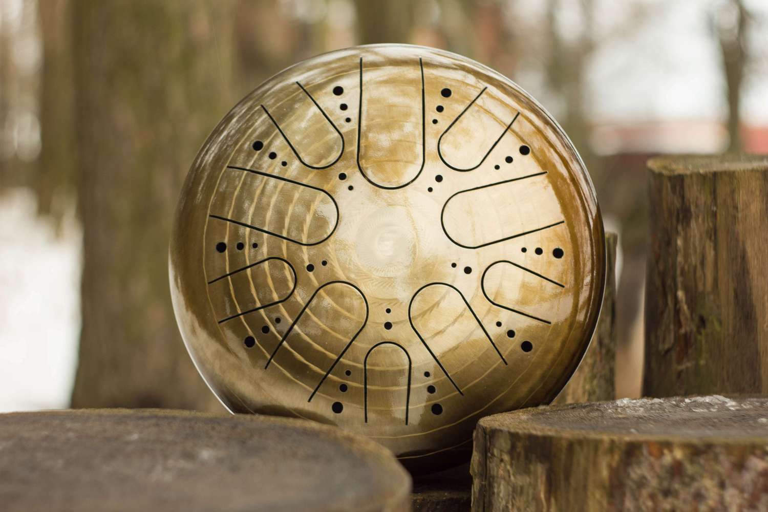 Tank drum without engraving (steel tongue drum) | KosmoSky