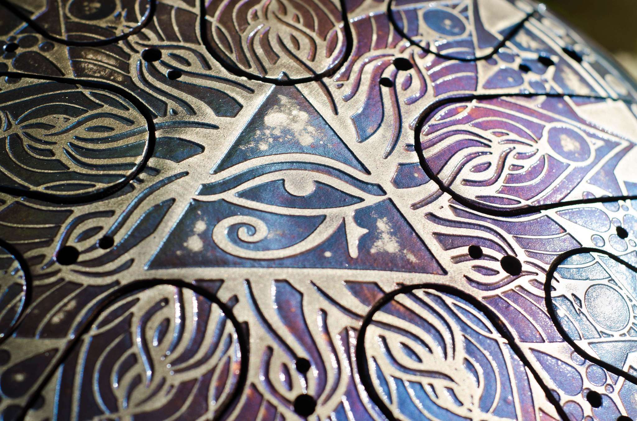 Eye of Horus tank drum (steel tongue drum) | KosmoSky