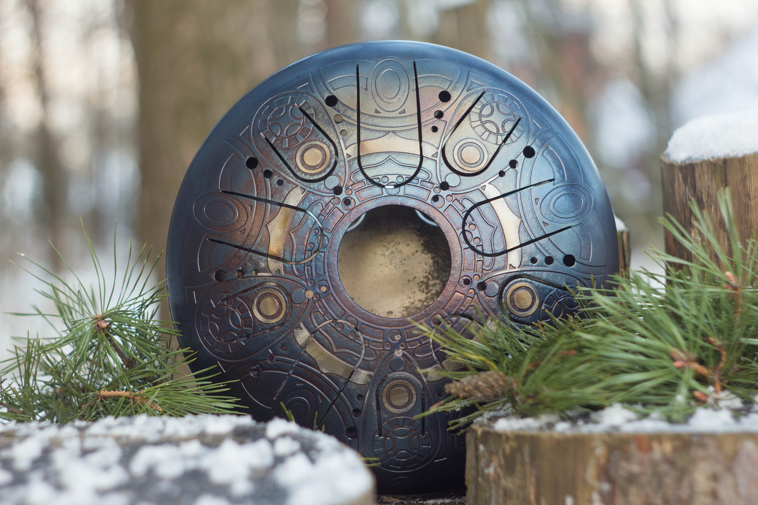 Double-sided tank drum (steel tongue drum) | KosmoSky