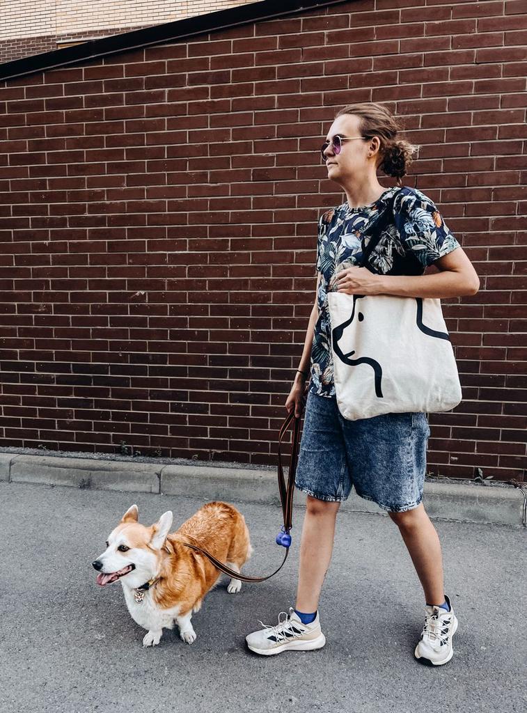 Шоппер "С пёсиком вперед"