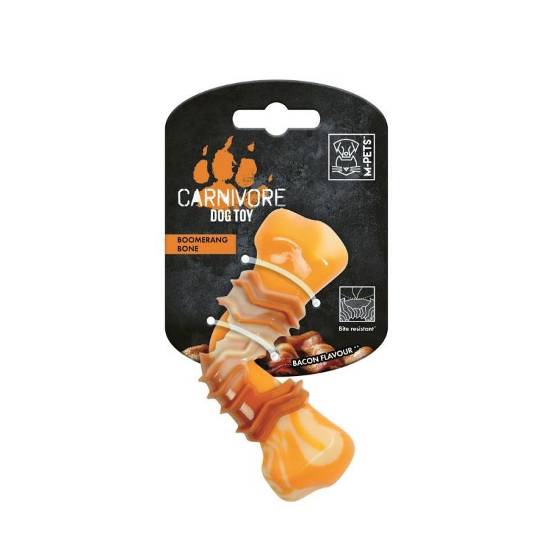 M-PETS Игрушка для собак Карнивор кость бумеранг, вкус бекона