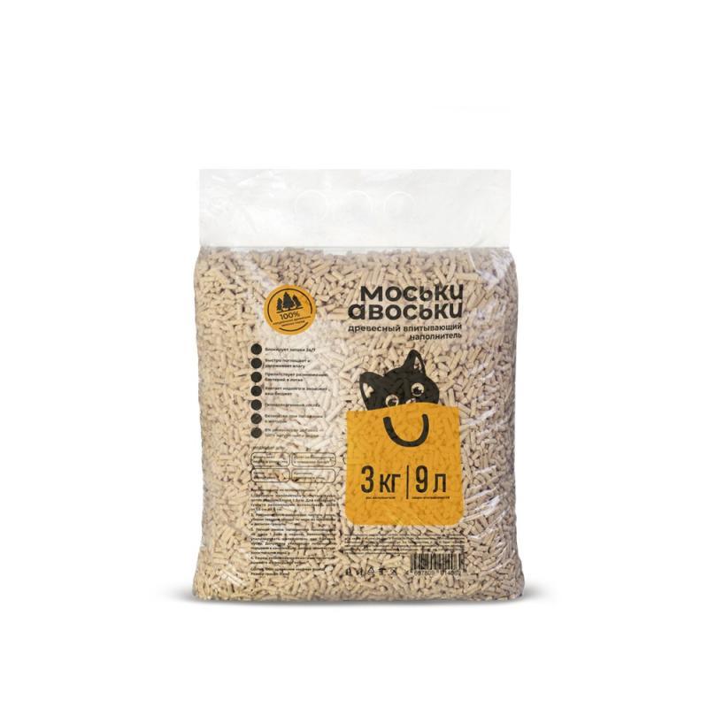 Древесный впитывающий наполнитель Моськи-Авоськи