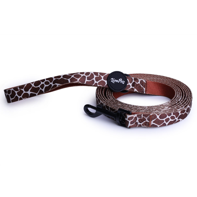 LionPets Поводок для собак с рисунком (Жираф)
