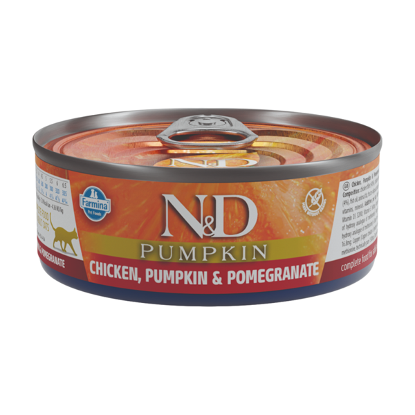 Farmina N&D Влажный корм для кошек Курица, тыква и гранат, 70г