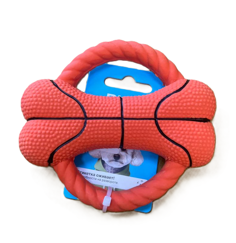 RichBreed Игрушка для собак "Кольцо-кость" оранжевая